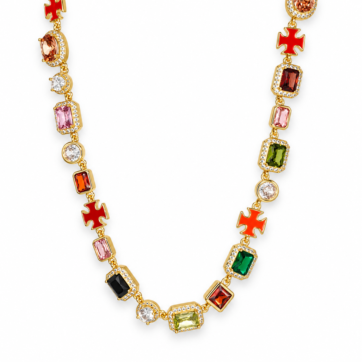Vanguard Jewel Necklace (Gold)
