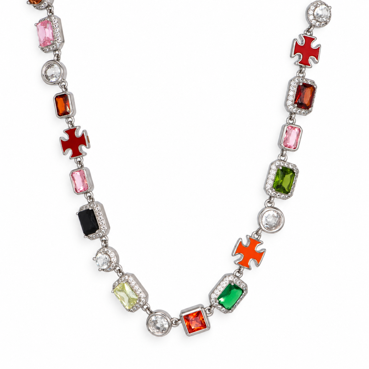 Vanguard Jewel Necklace (Silver)