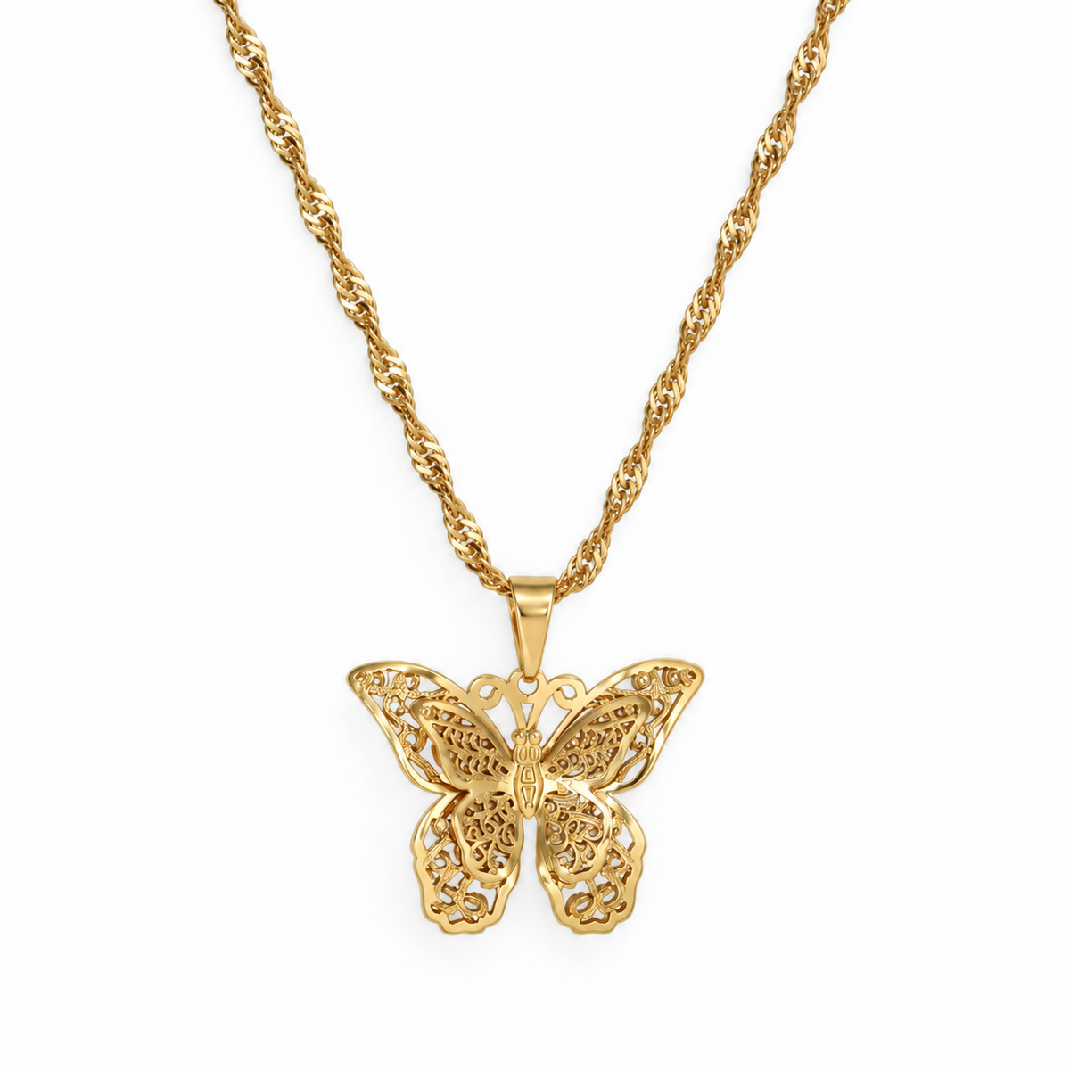 Butterfly Necklace (Gold)