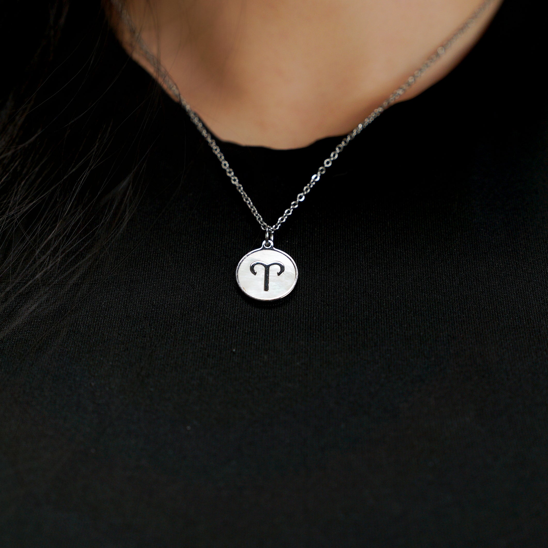 Zodiac Opal Necklace (Silver)