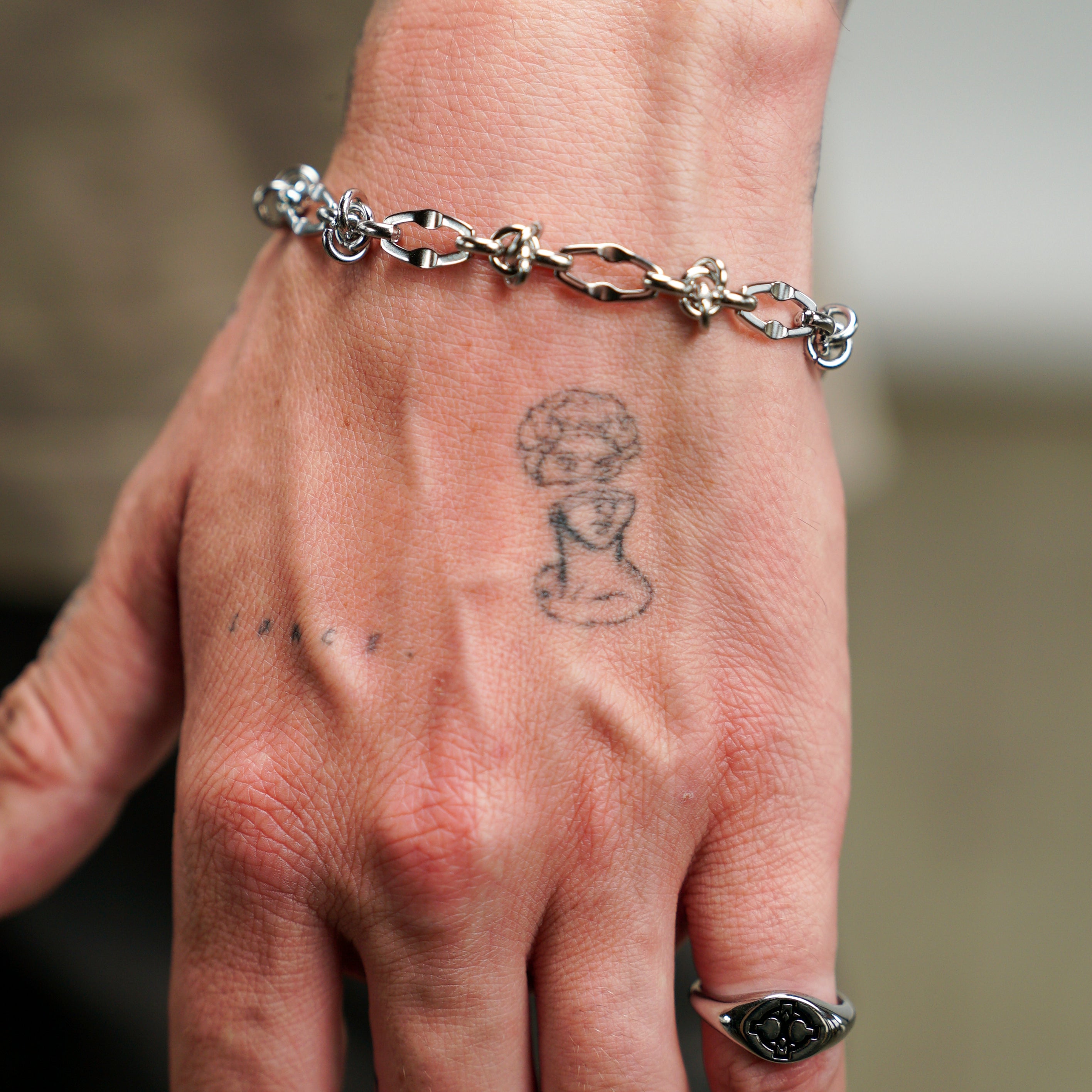 Thorn Link Bracelet (Silver)