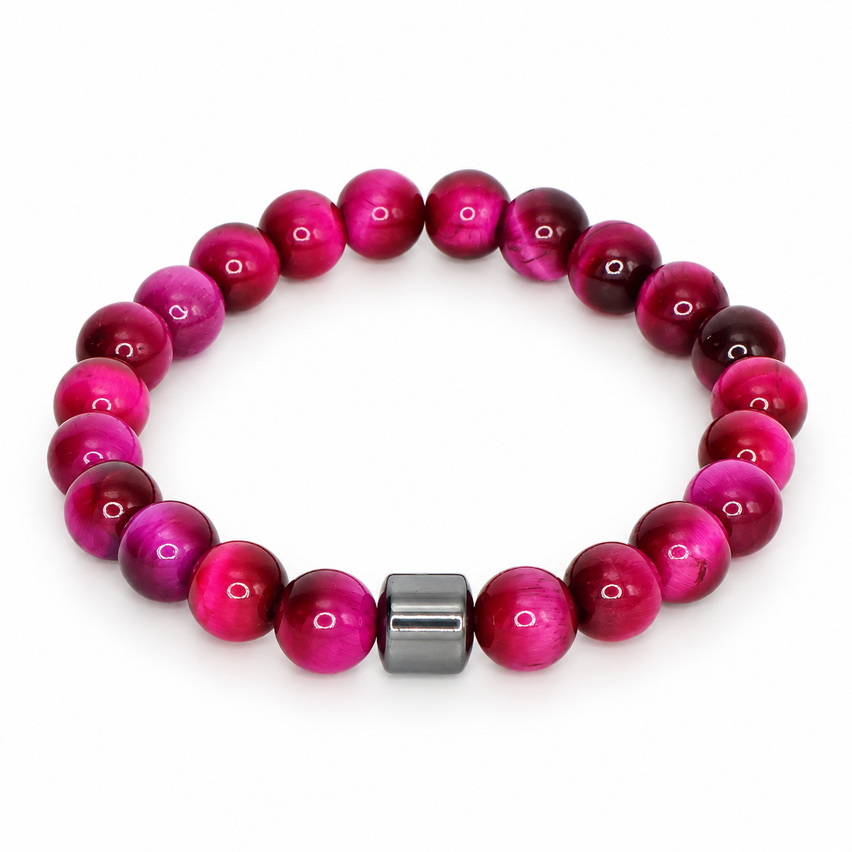 Pink Tiger’s Eye Bead Bracelet