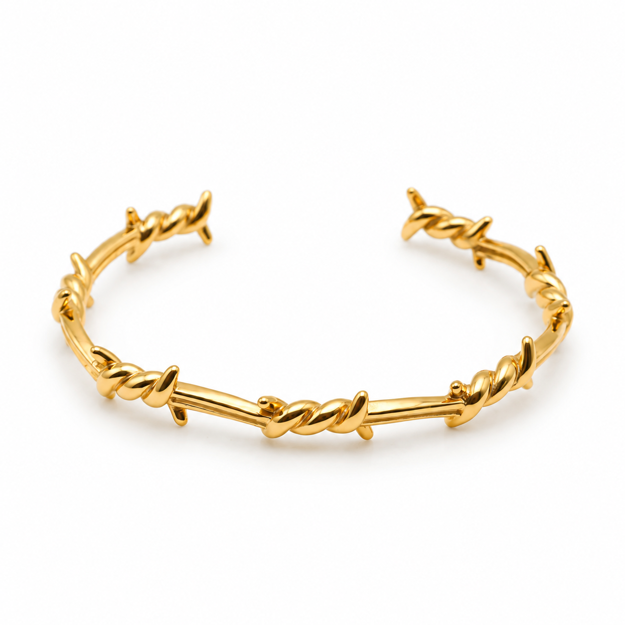 Barbed Wire Cuff (Gold)