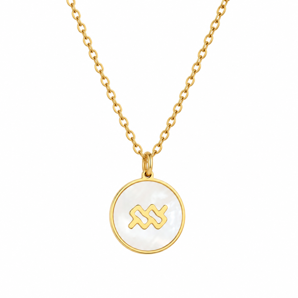 Zodiac Opal Necklace (Gold)