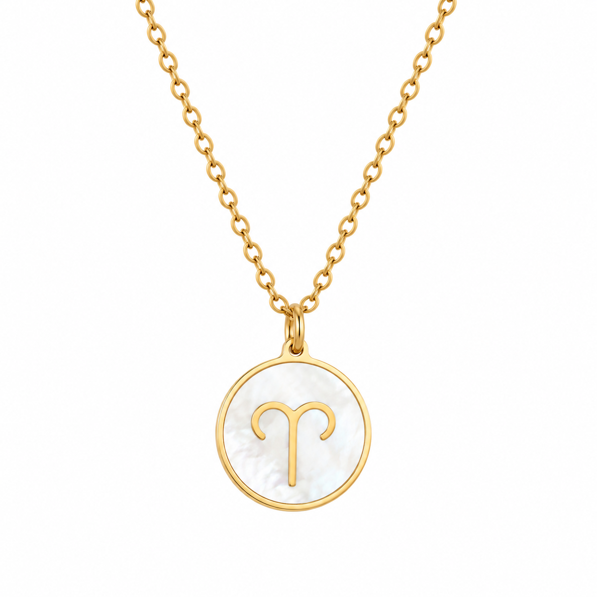 Zodiac Opal Necklace (Gold)