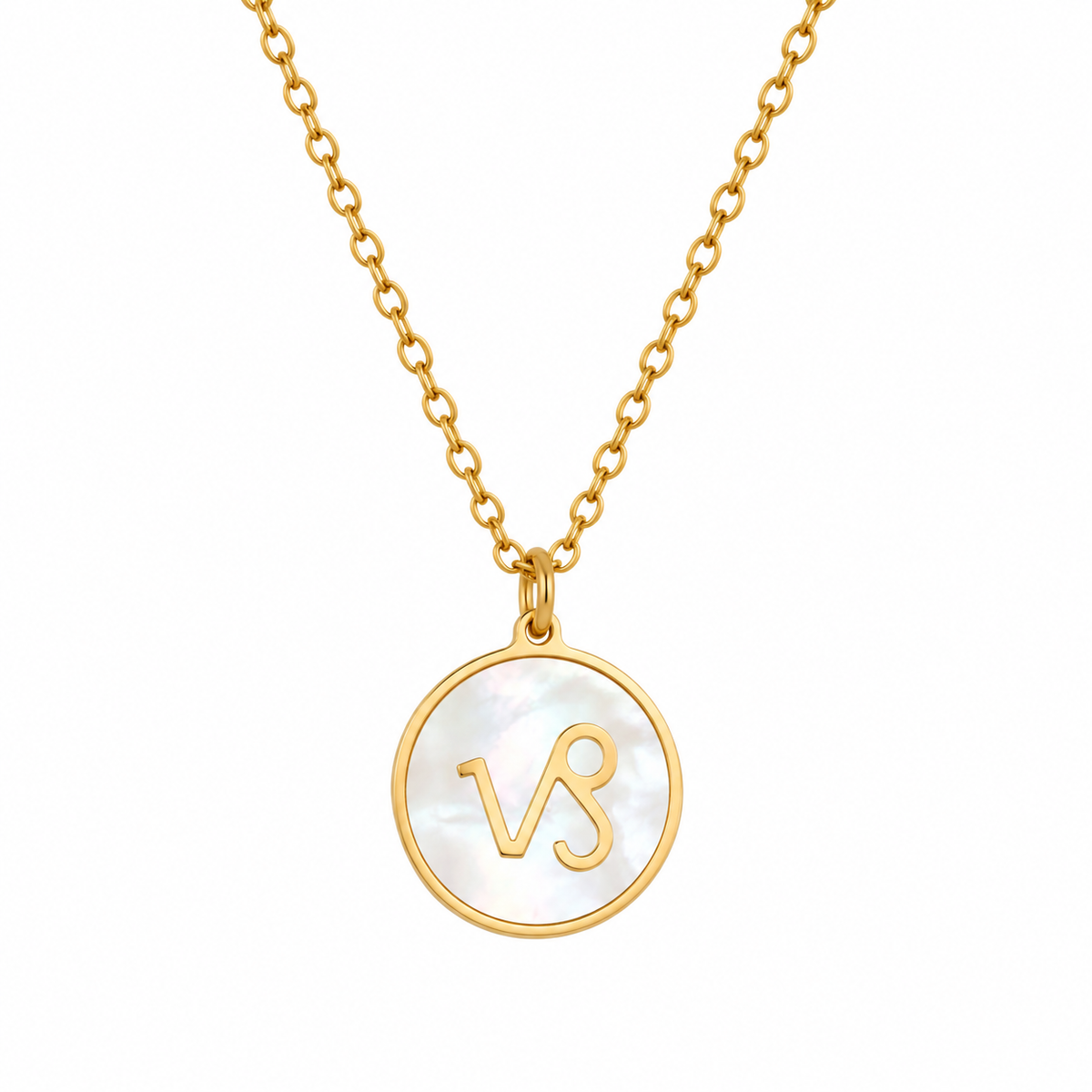 Zodiac Opal Necklace (Gold)