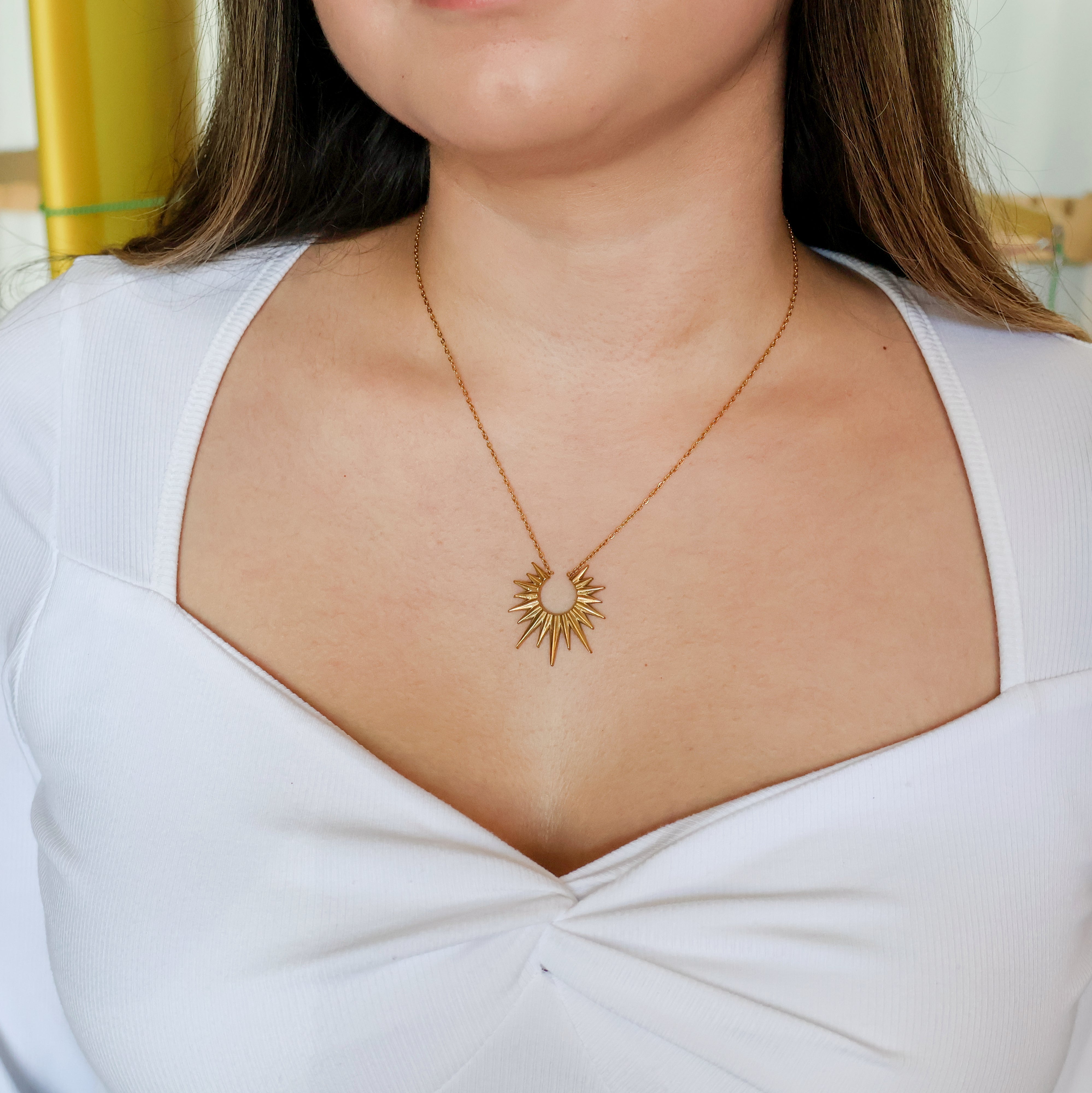 Sunburst Necklace (Gold)