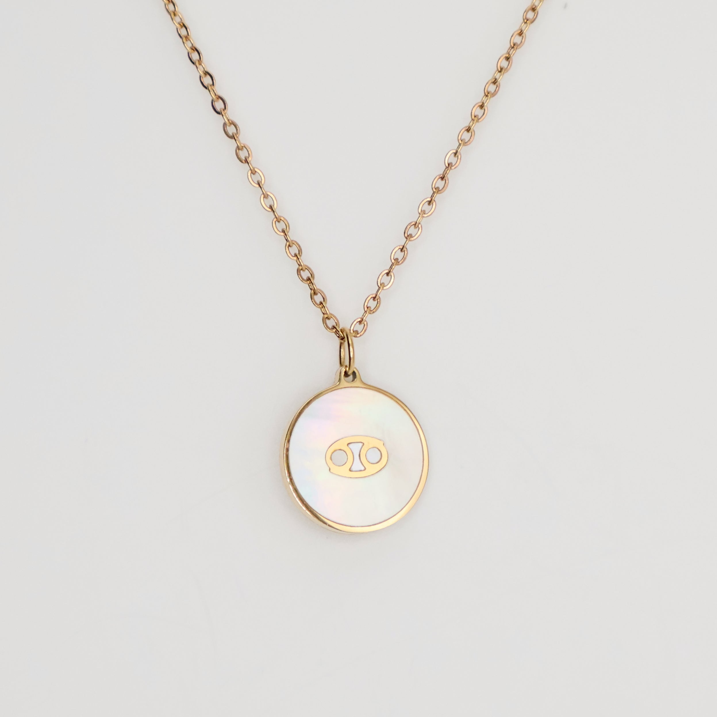 Zodiac Opal Necklace (Gold)