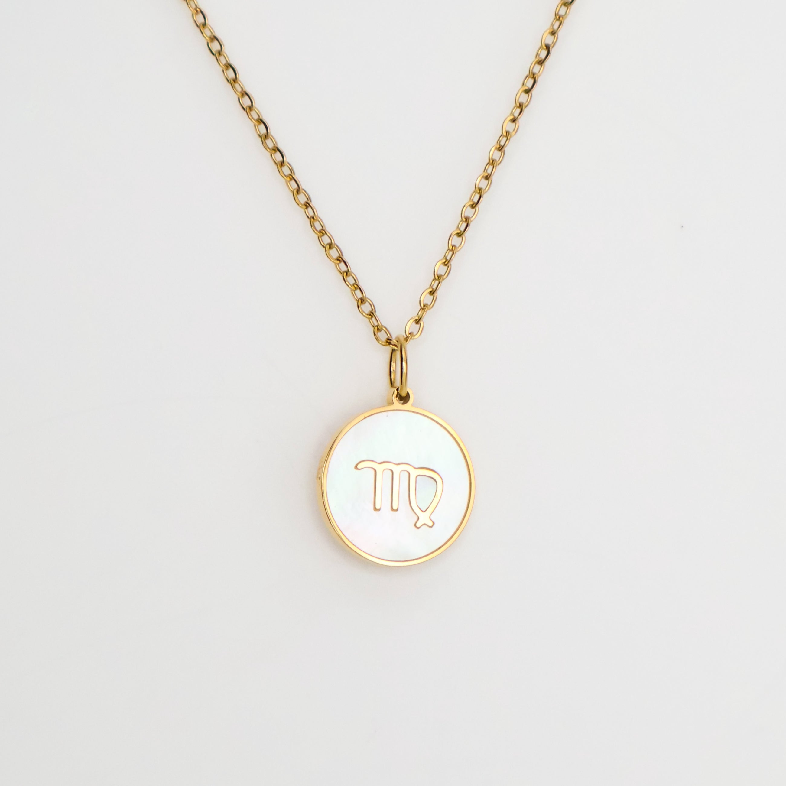 Zodiac Opal Necklace (Gold)