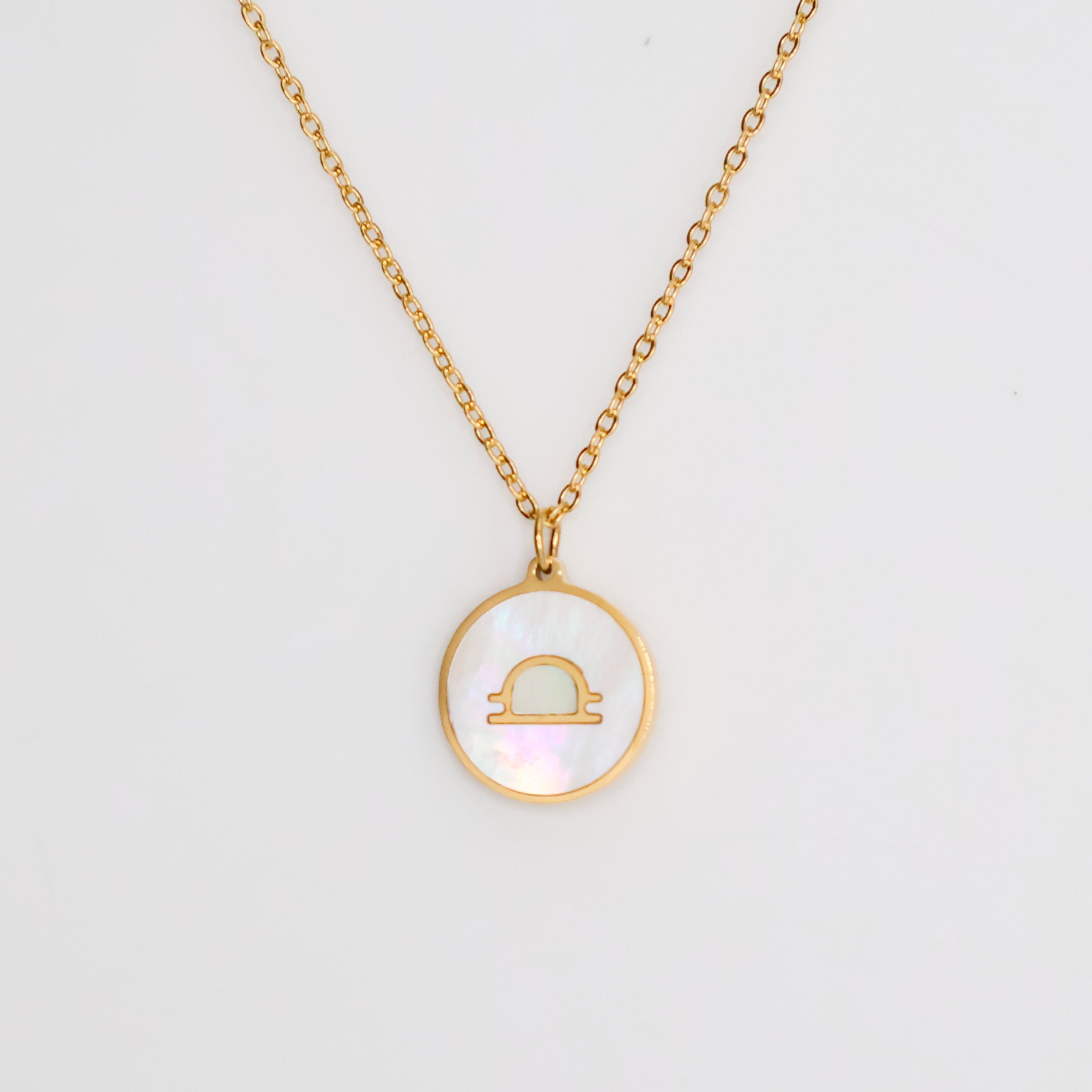 Zodiac Opal Necklace (Gold)