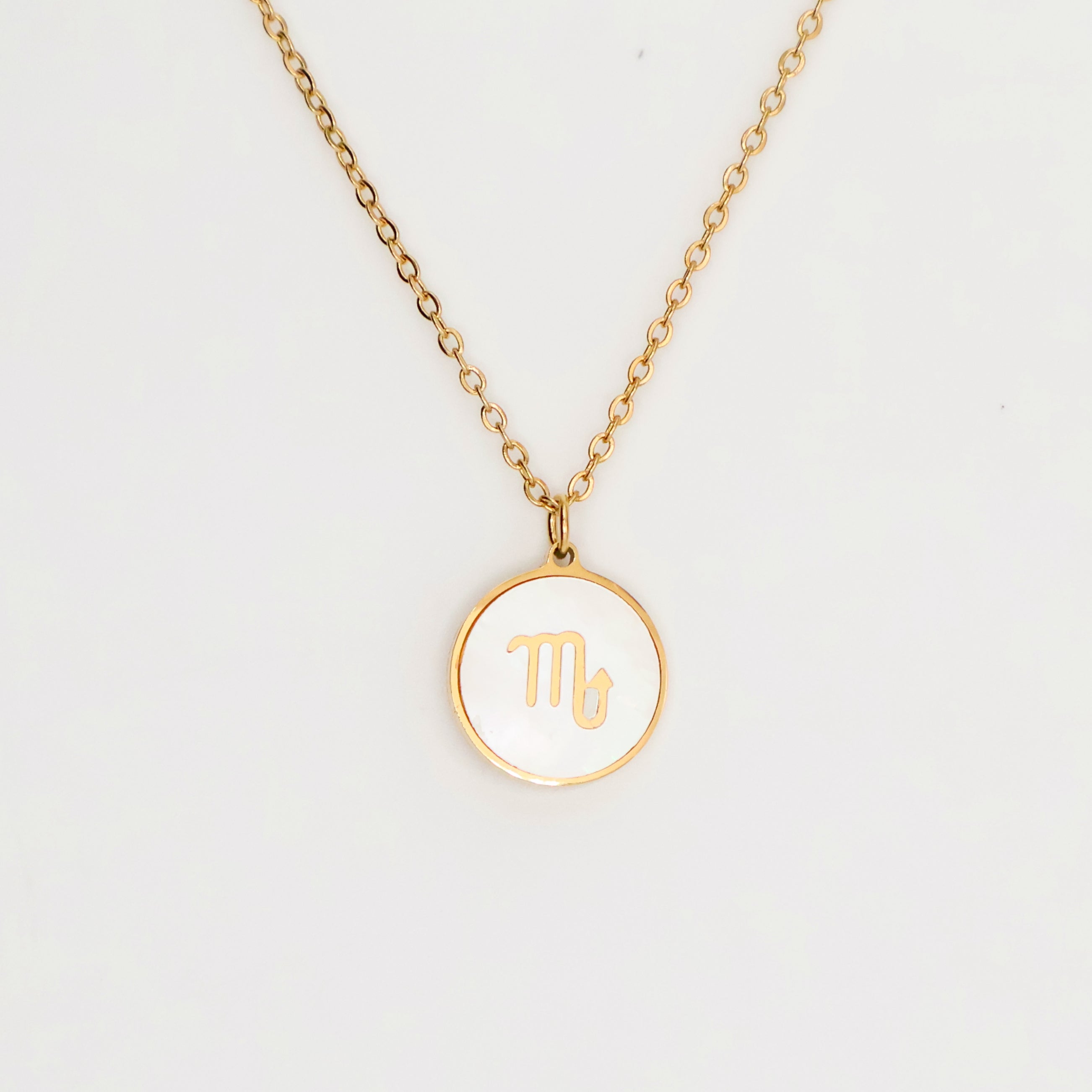 Zodiac Opal Necklace (Gold)
