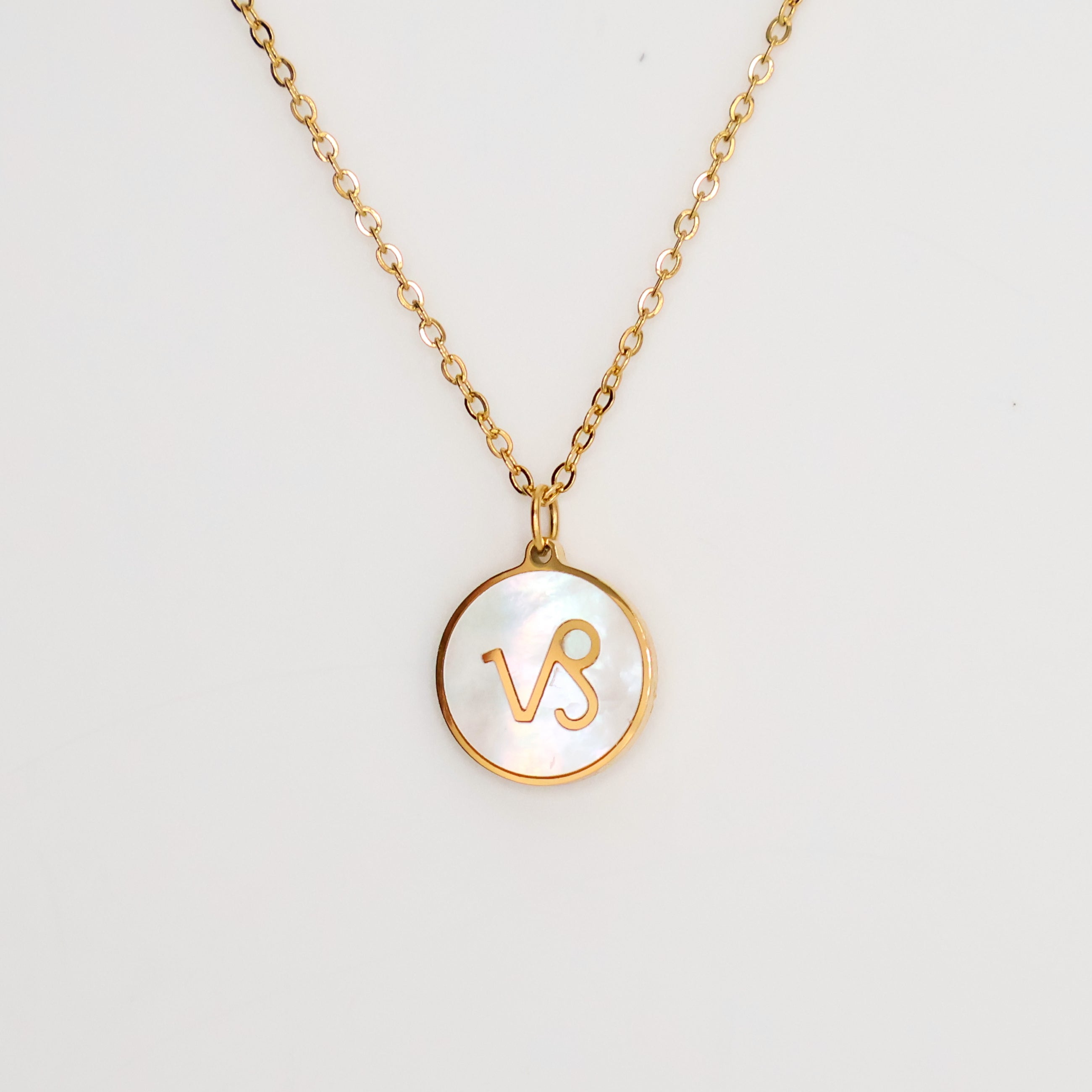 Zodiac Opal Necklace (Gold)