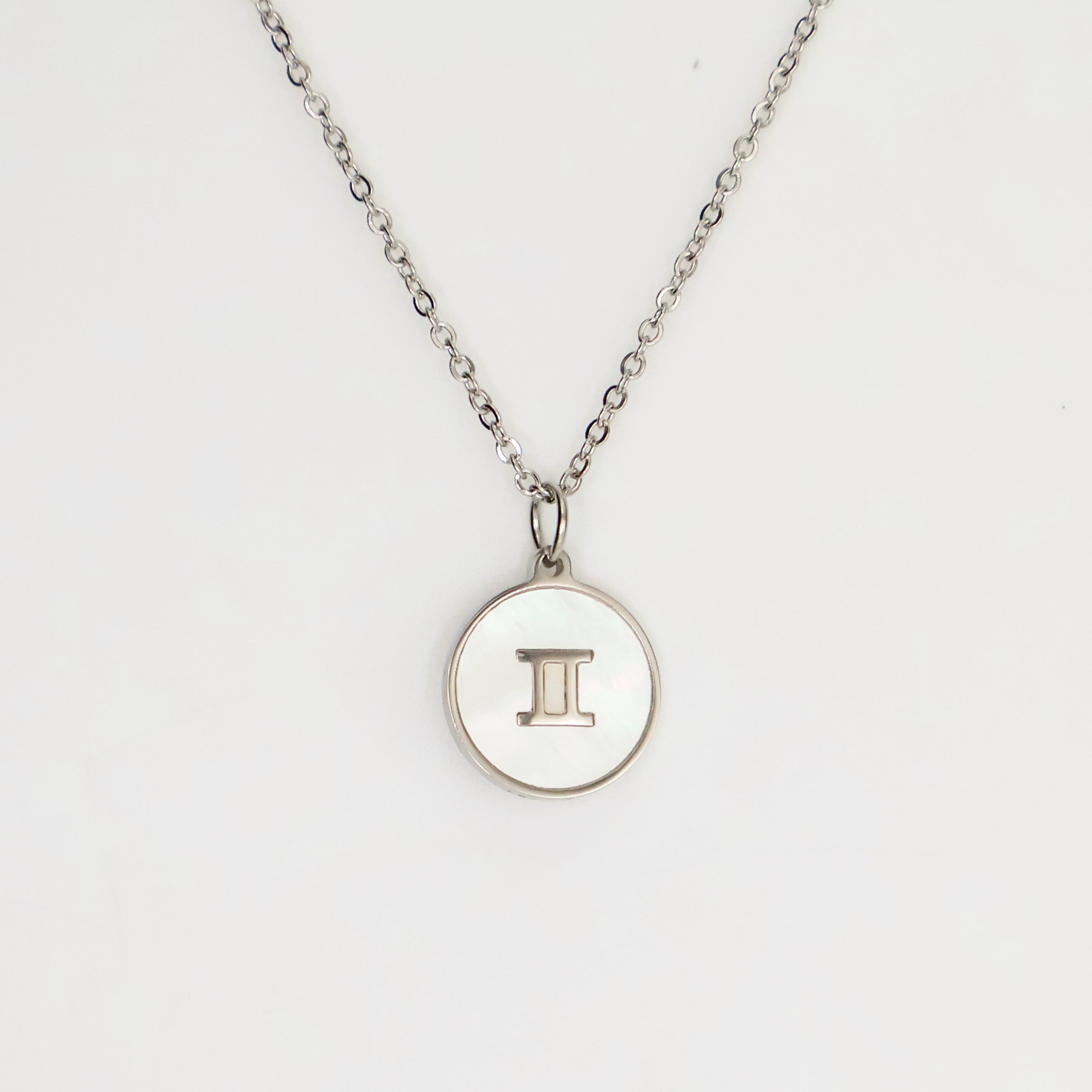 Zodiac Opal Necklace (Silver)