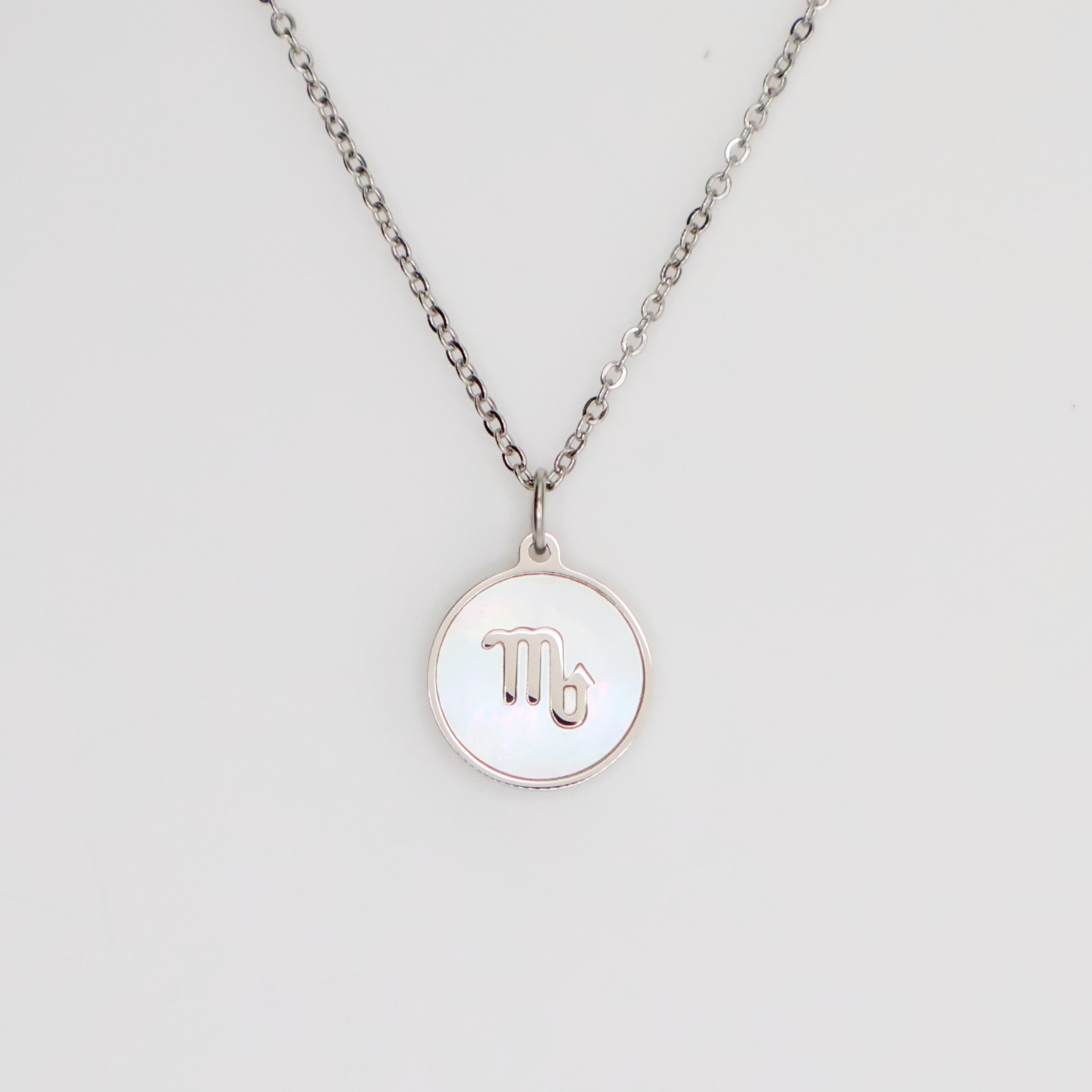 Zodiac Opal Necklace (Silver)