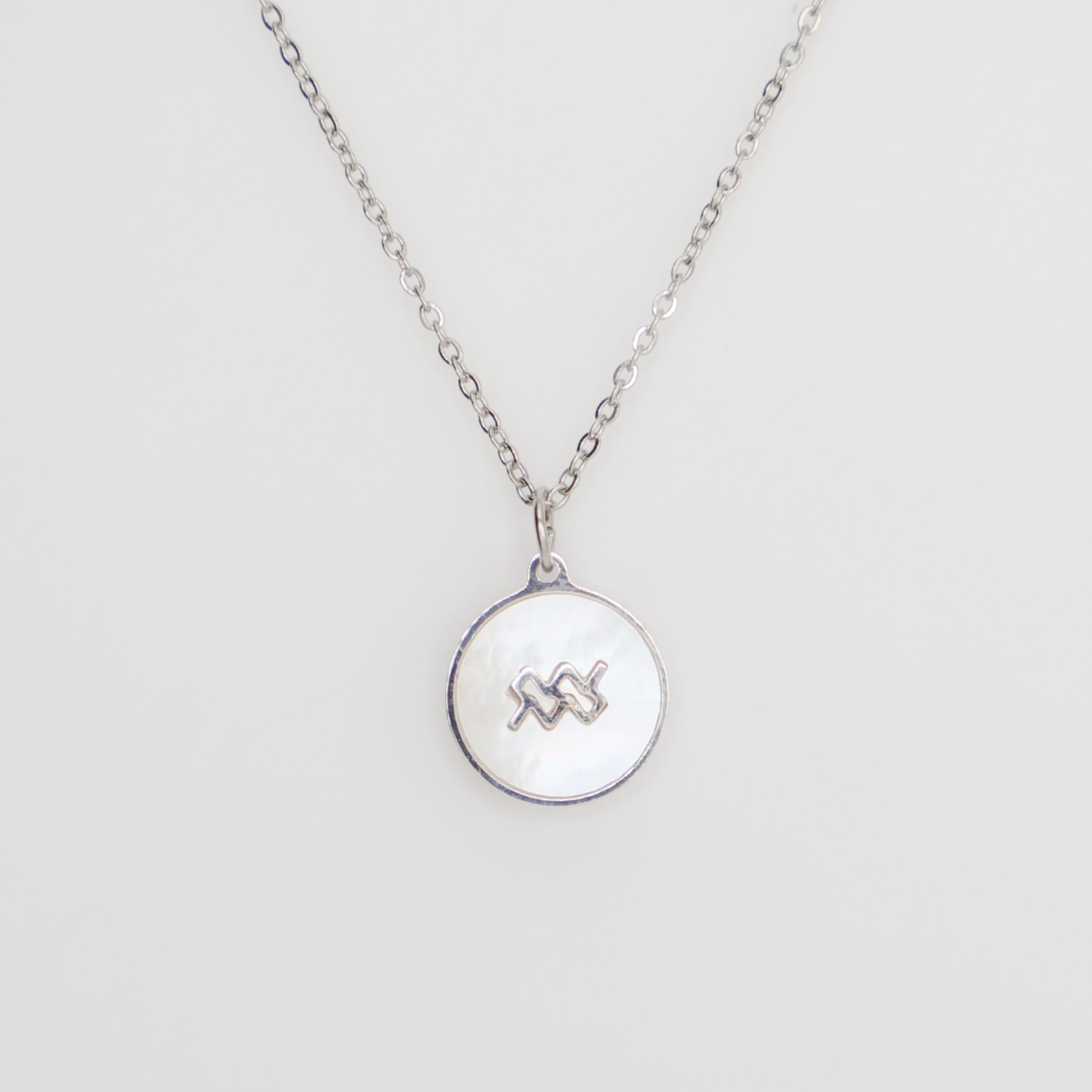 Zodiac Opal Necklace (Silver)