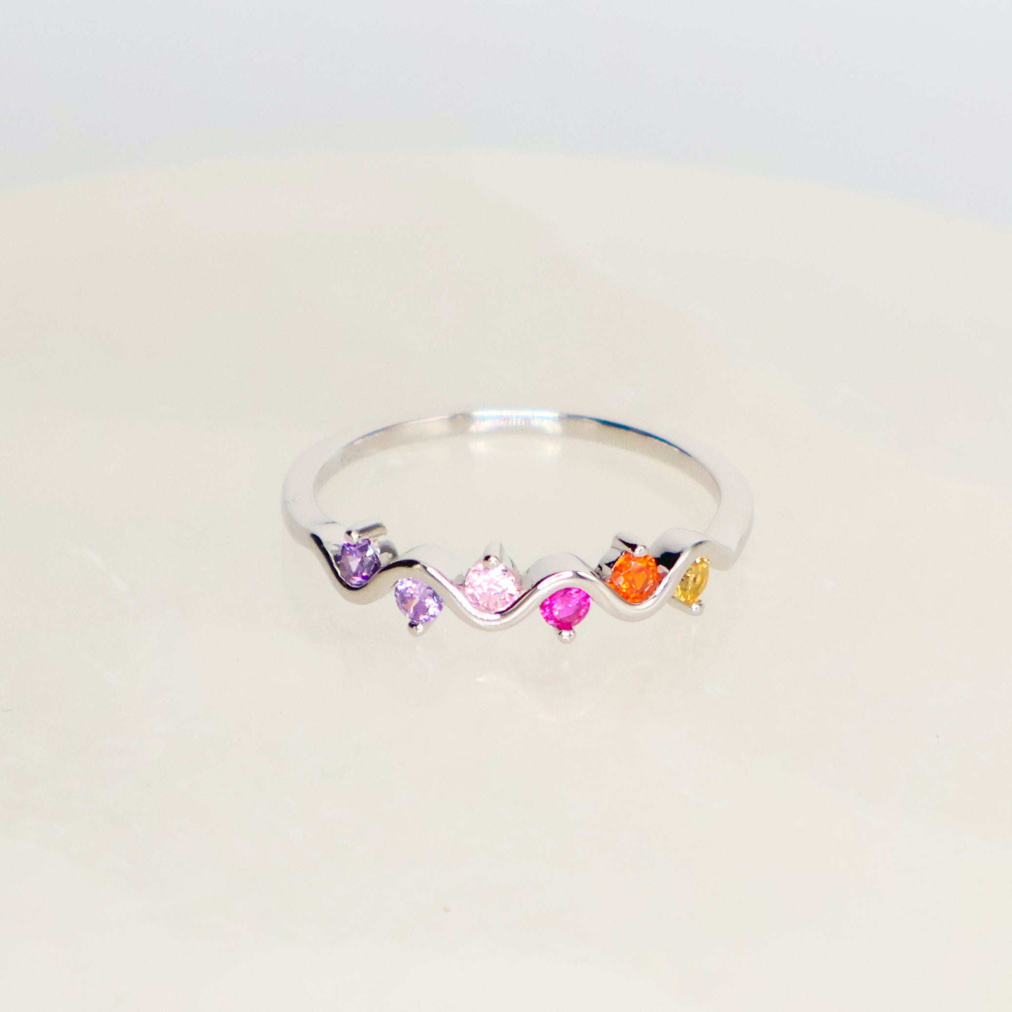Prism Wave Ring (925 Sterling Silver)