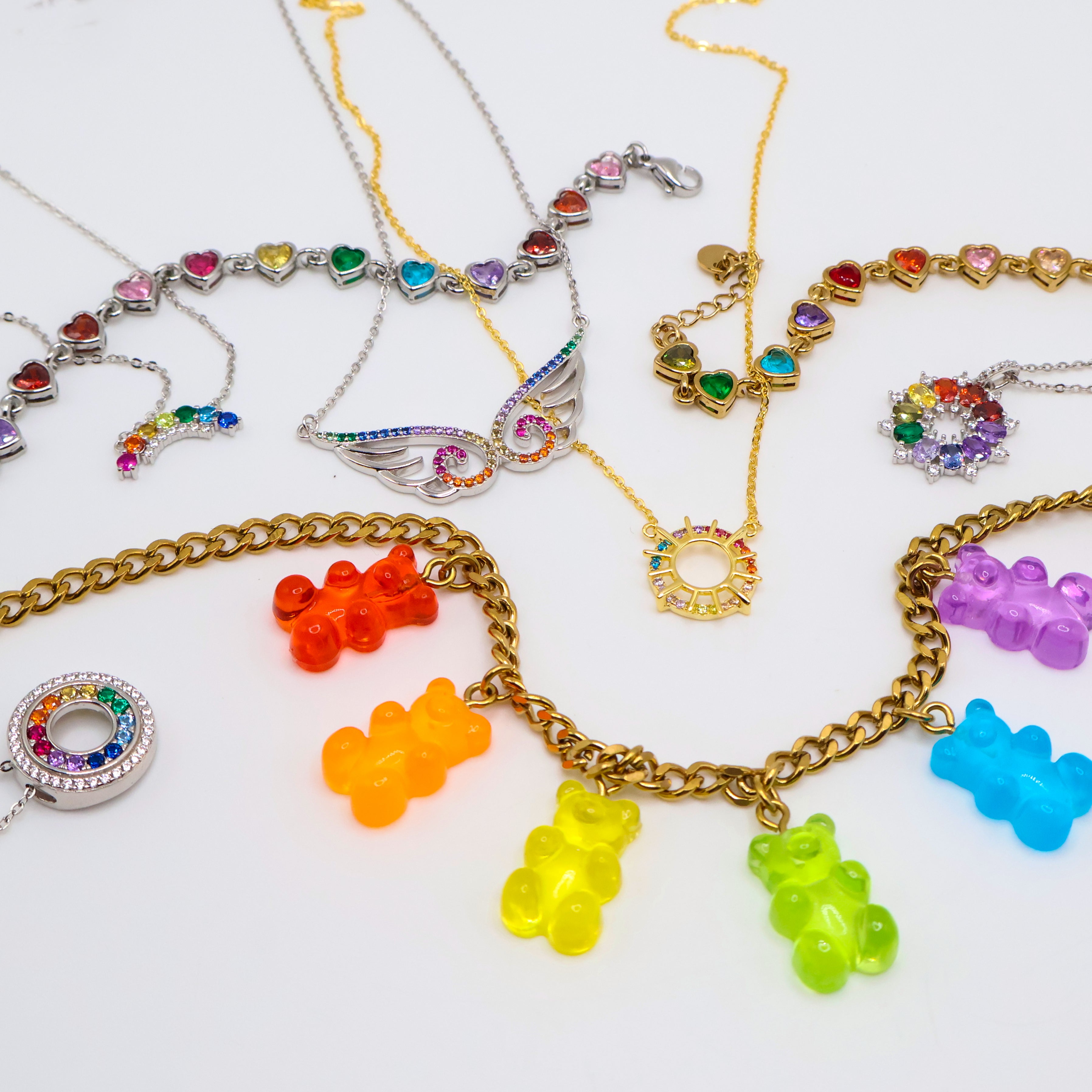 Gummy Bear Cuban Necklace (Gold)