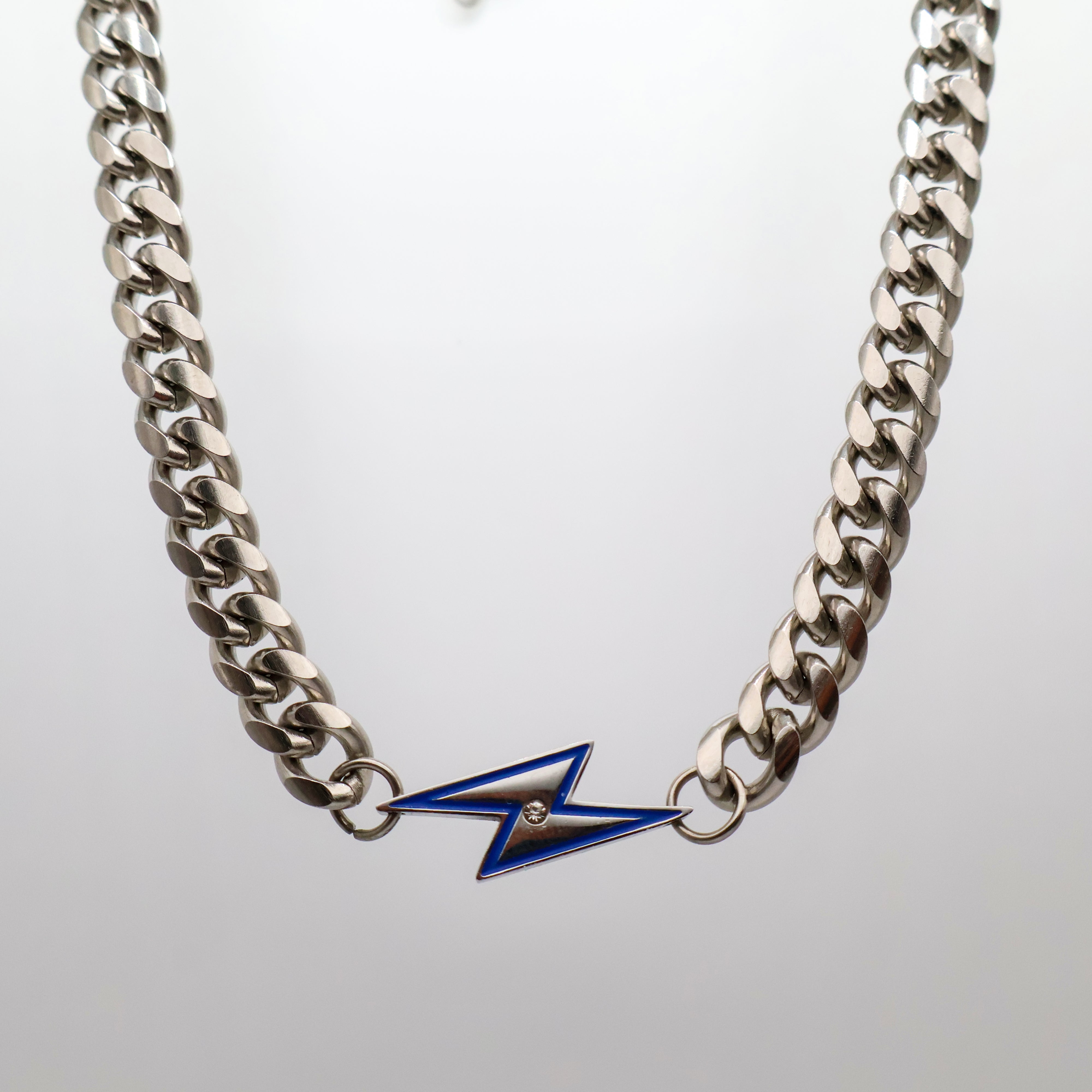 Volt Link Choker Necklace (Silver)