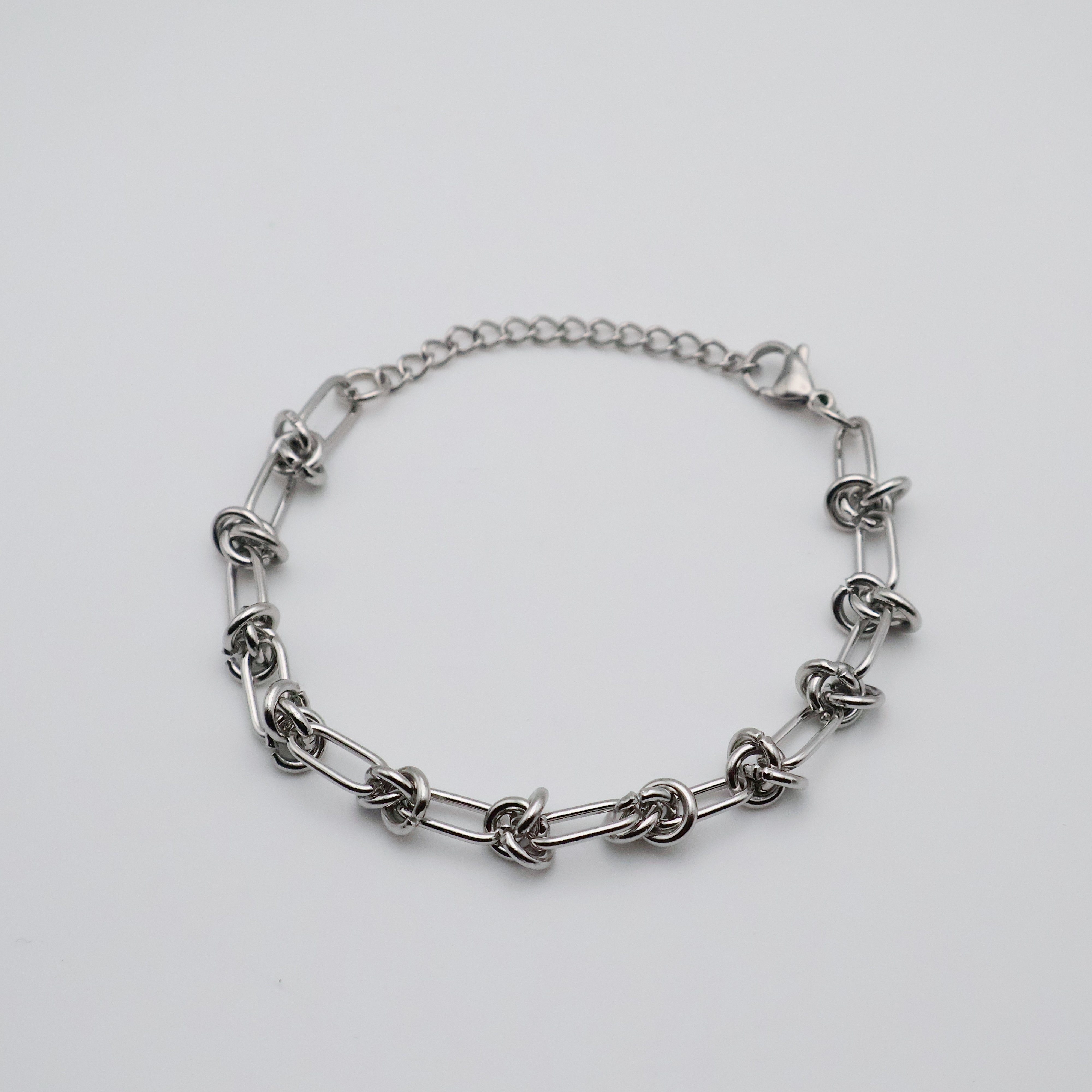 Twisted Steel Bracelet (Silver)