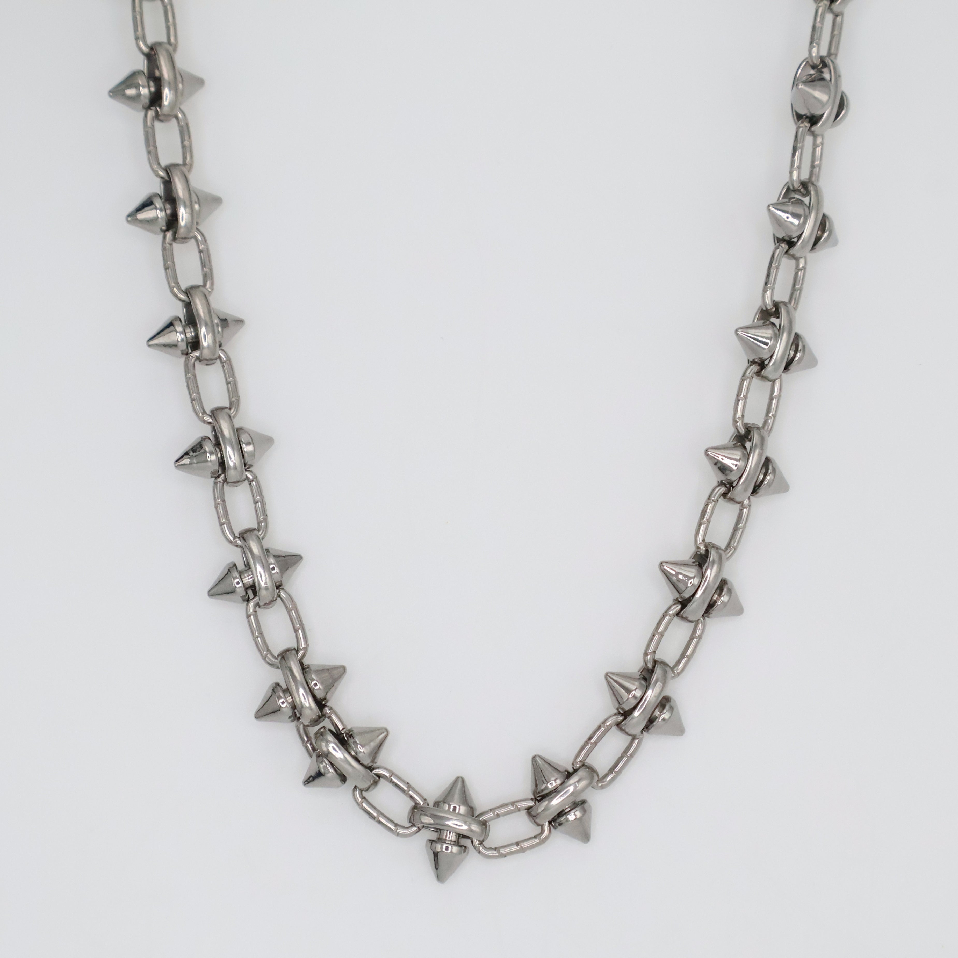 Bolt Link Necklace (Silver)