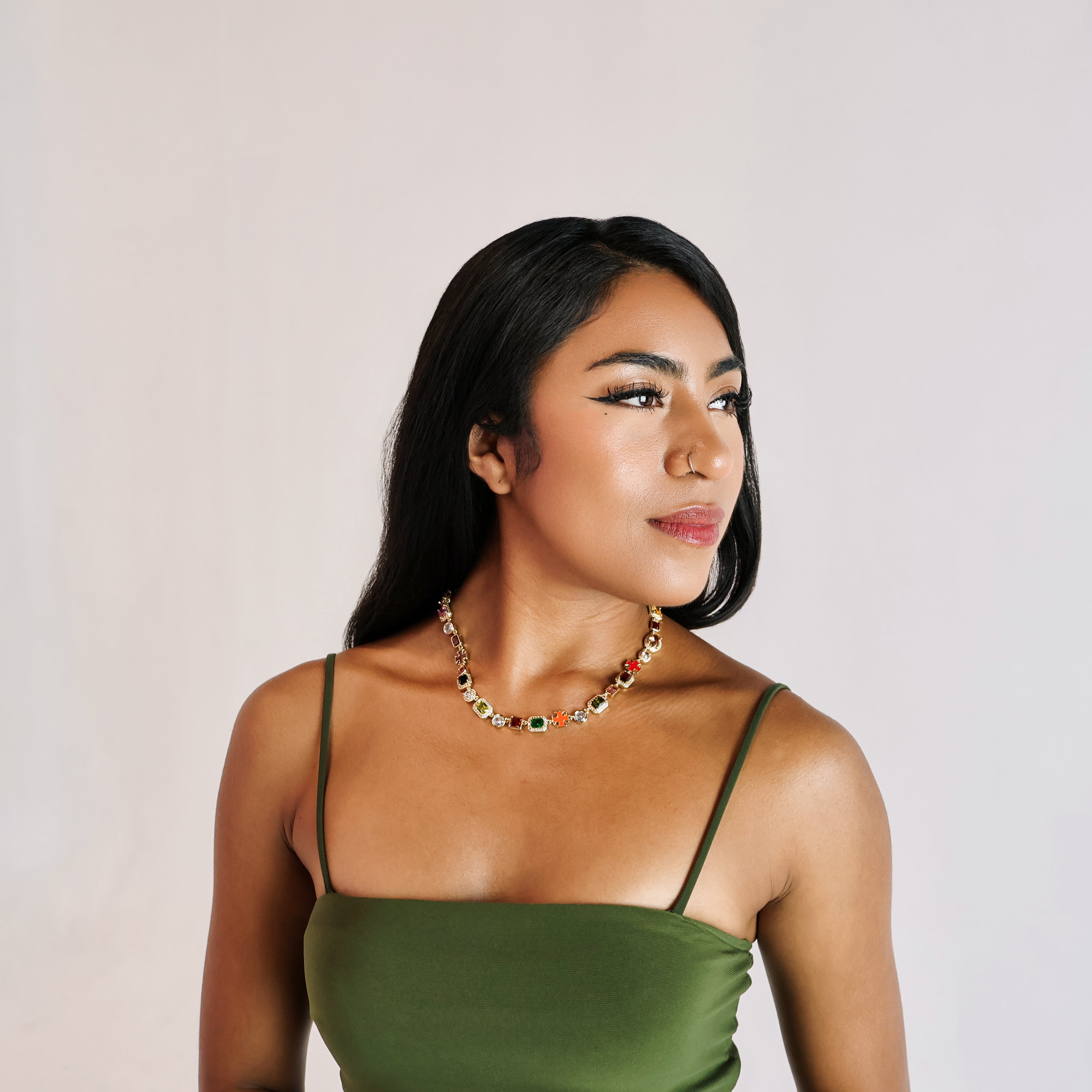 Vanguard Jewel Necklace (Gold)