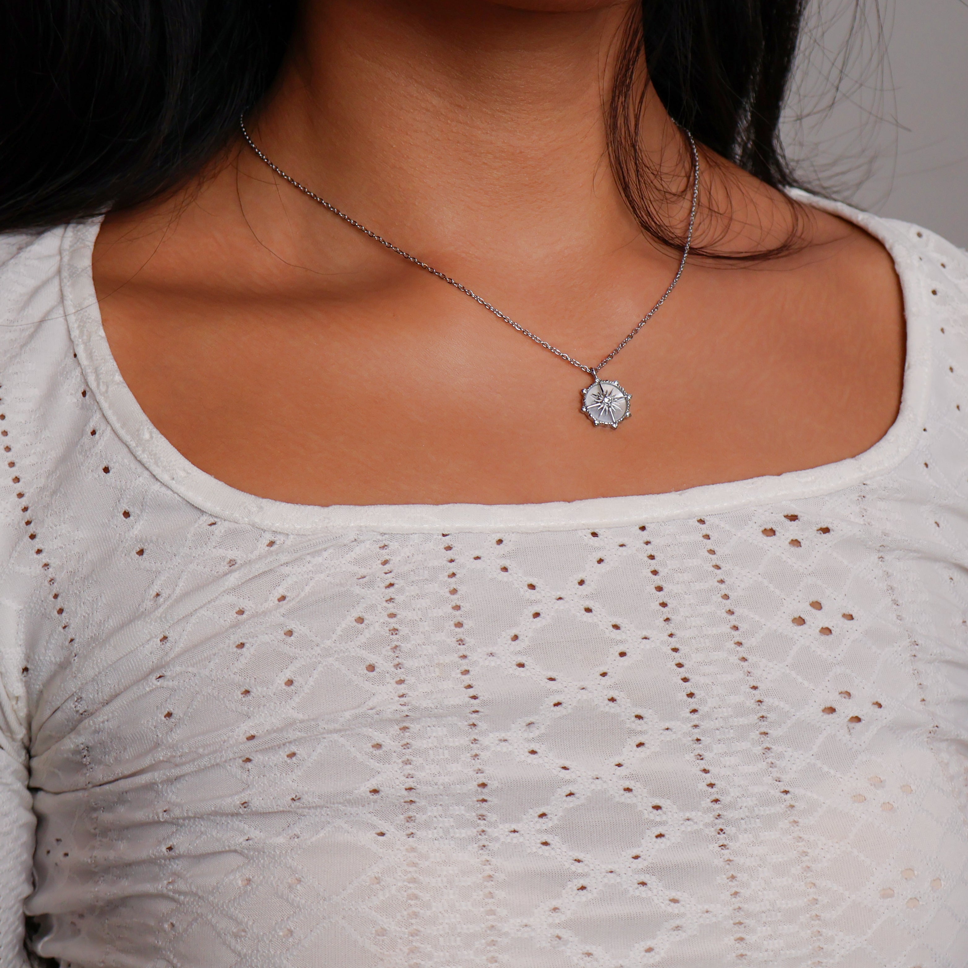 Radiant Star Necklace (Silver)