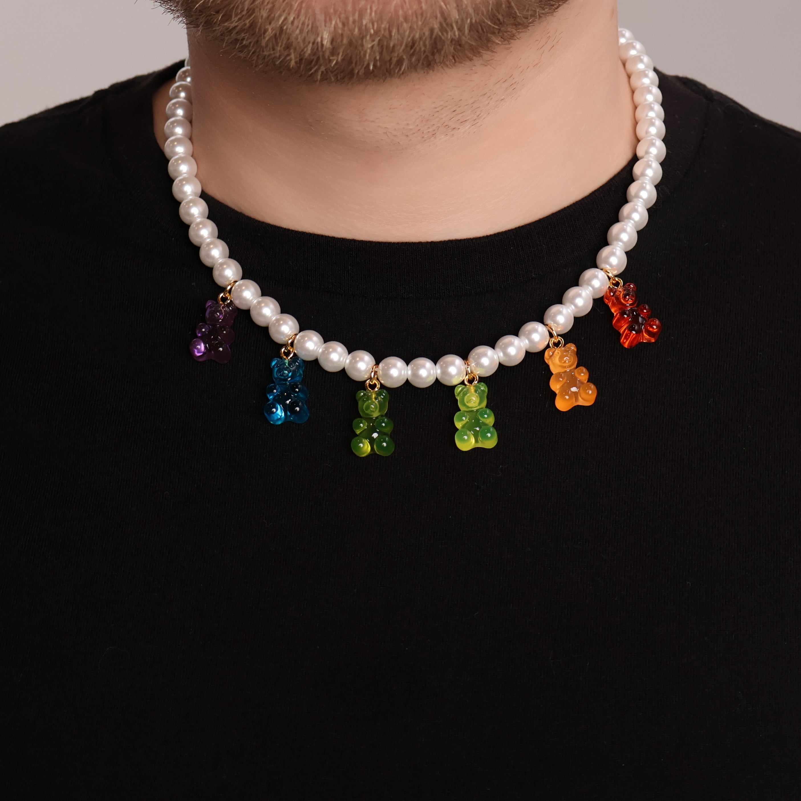 Gummy Bear Pearl Necklace