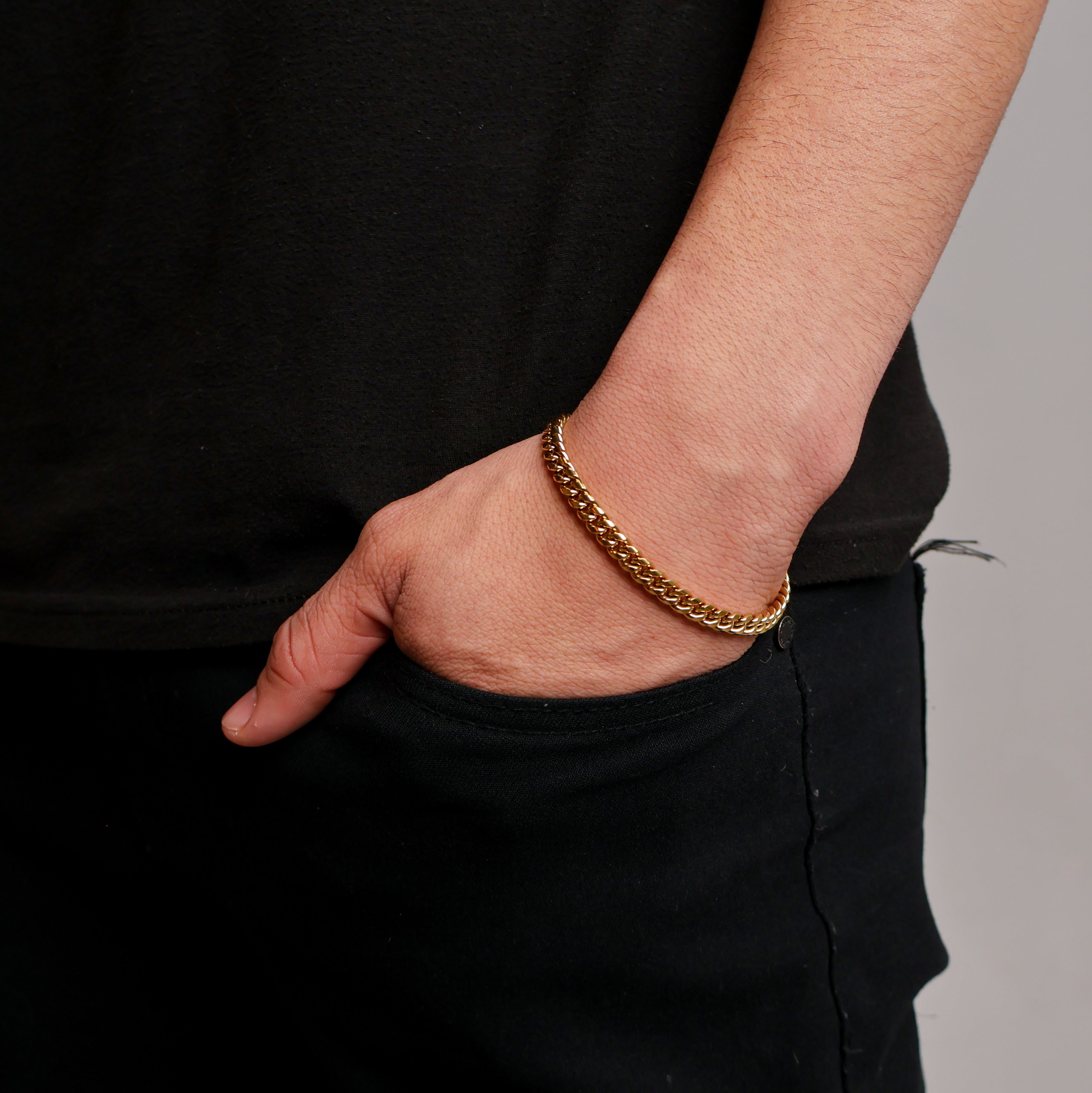 Cuban Link Bracelet (Gold) 6mm