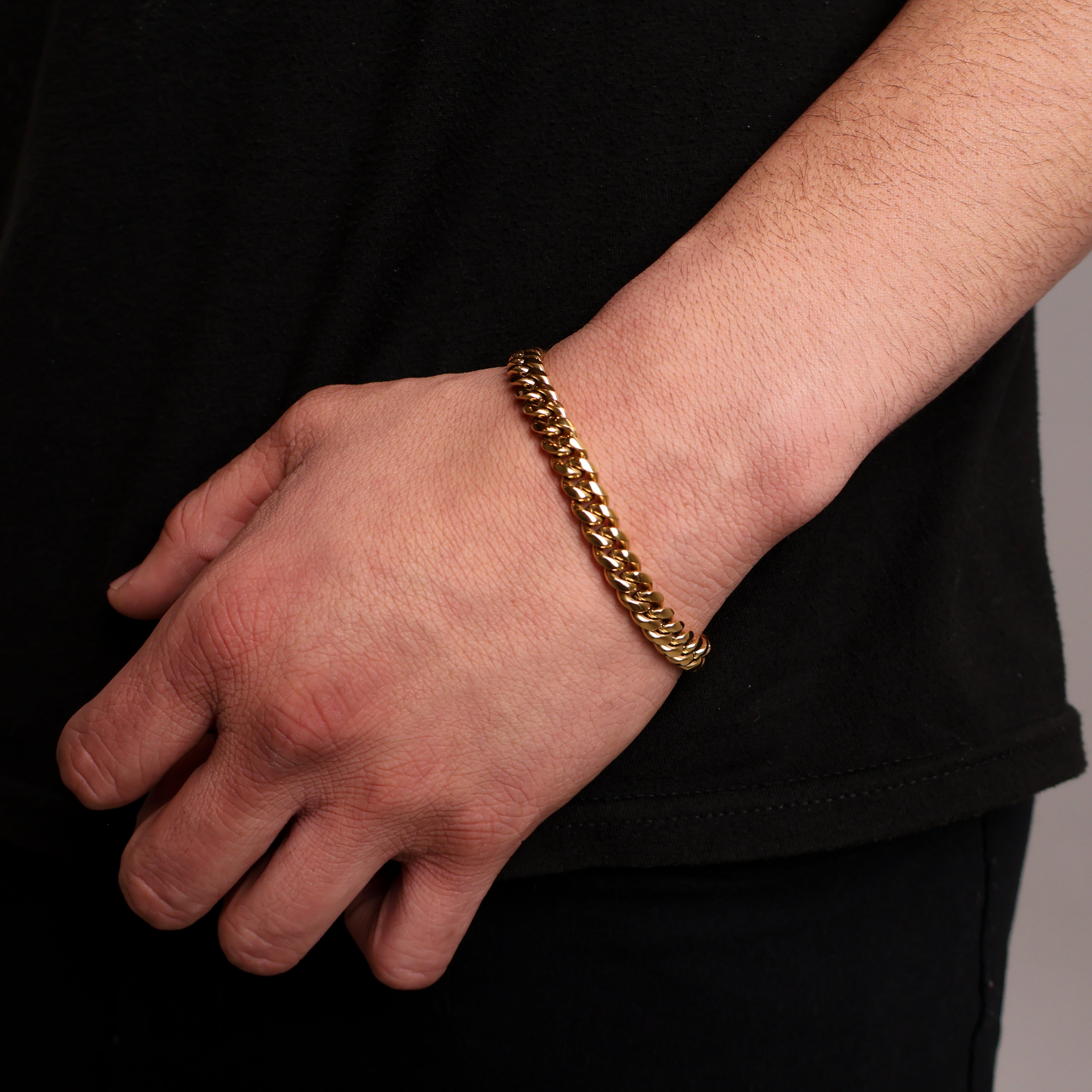 Cuban Link Bracelet (Gold) 8mm