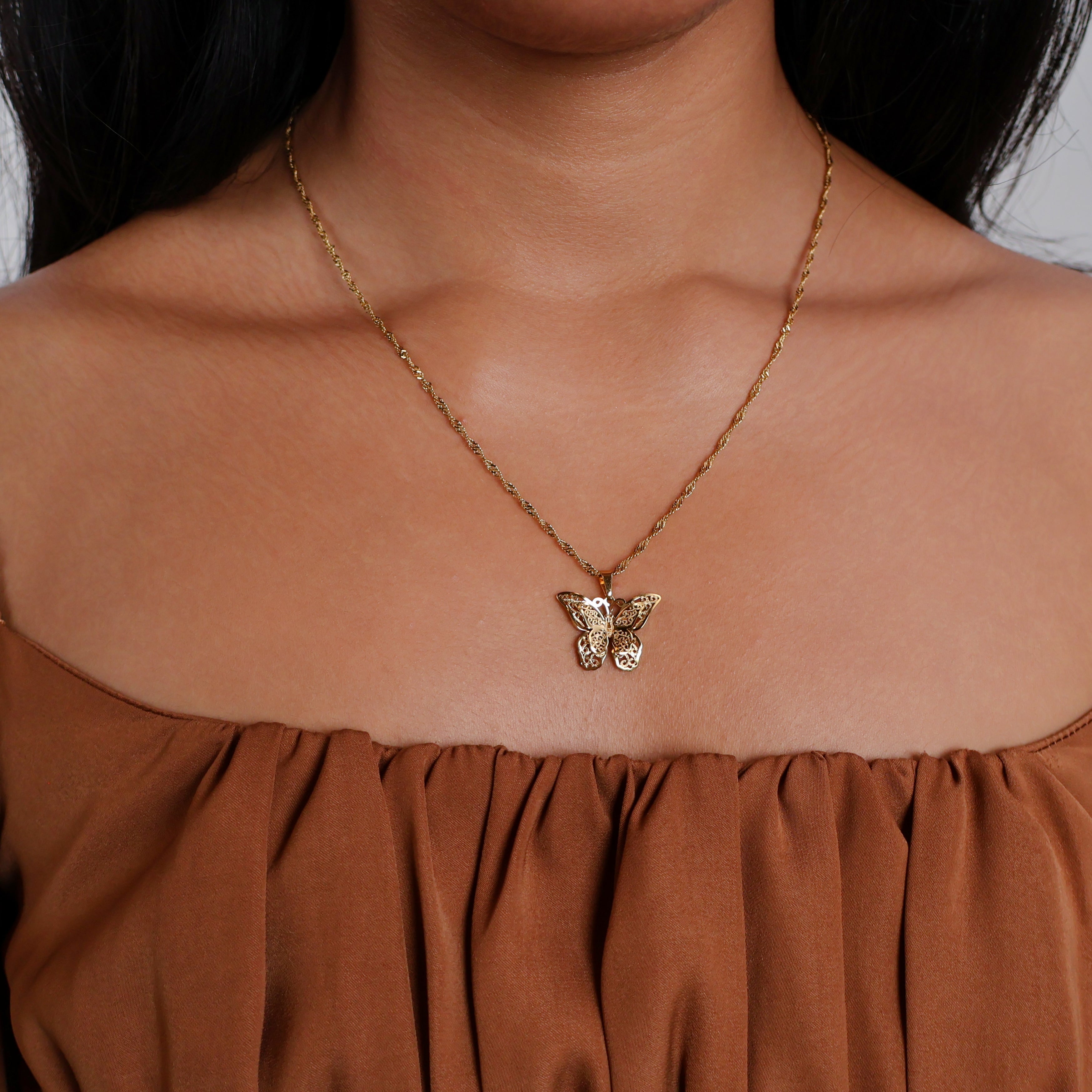 Butterfly Necklace (Gold)