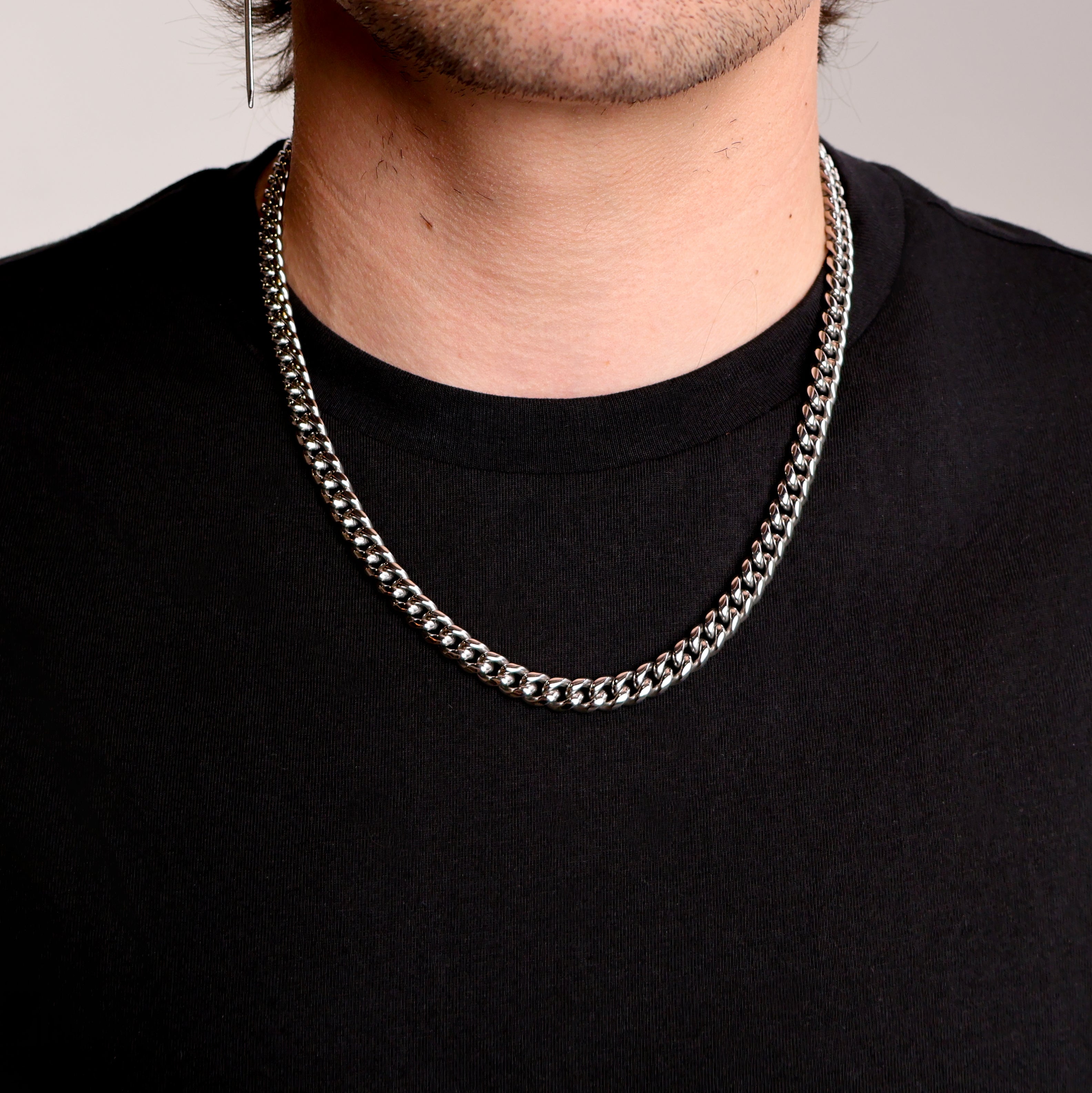 Cuban Link Chain (Silver) 8mm