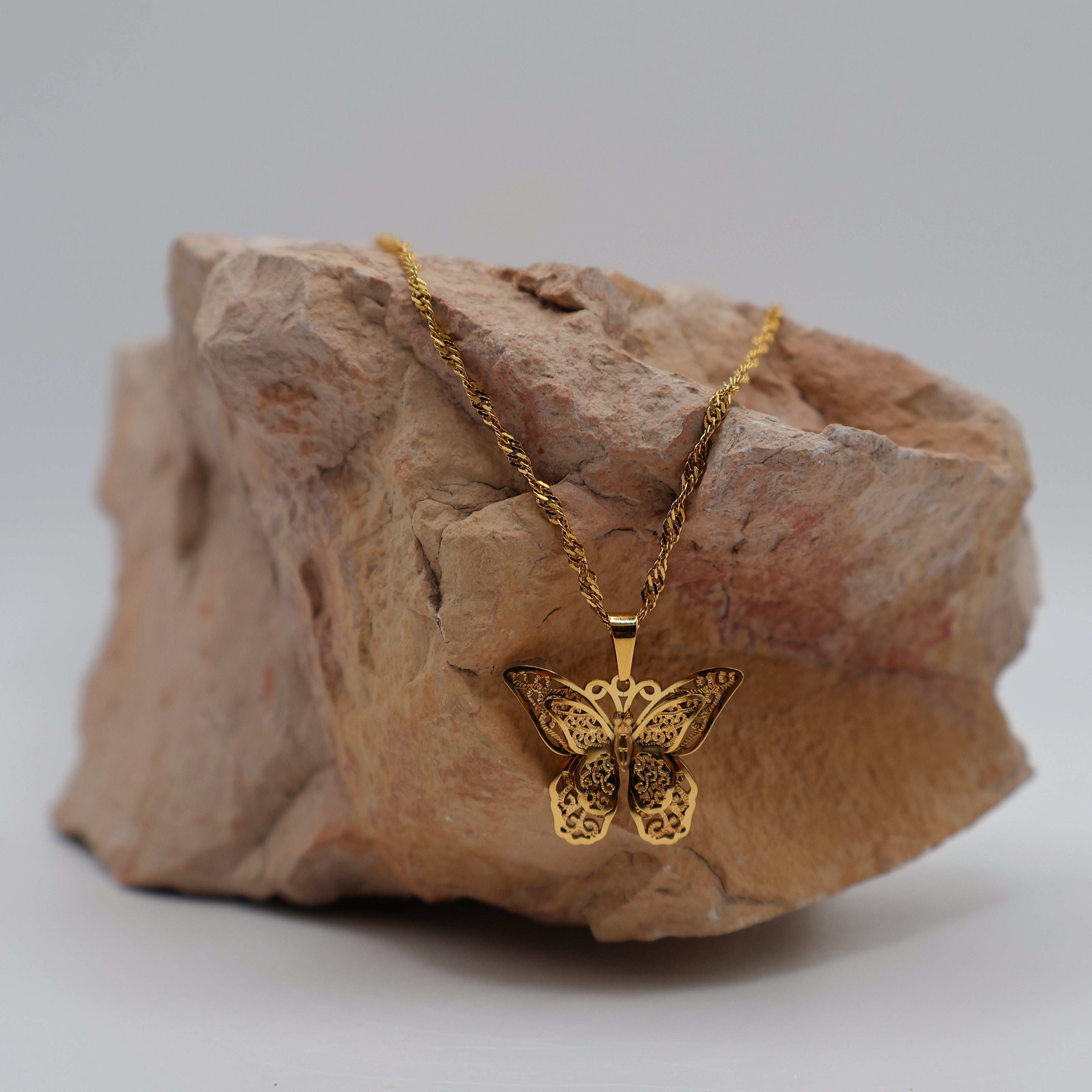 Butterfly Necklace (Gold)