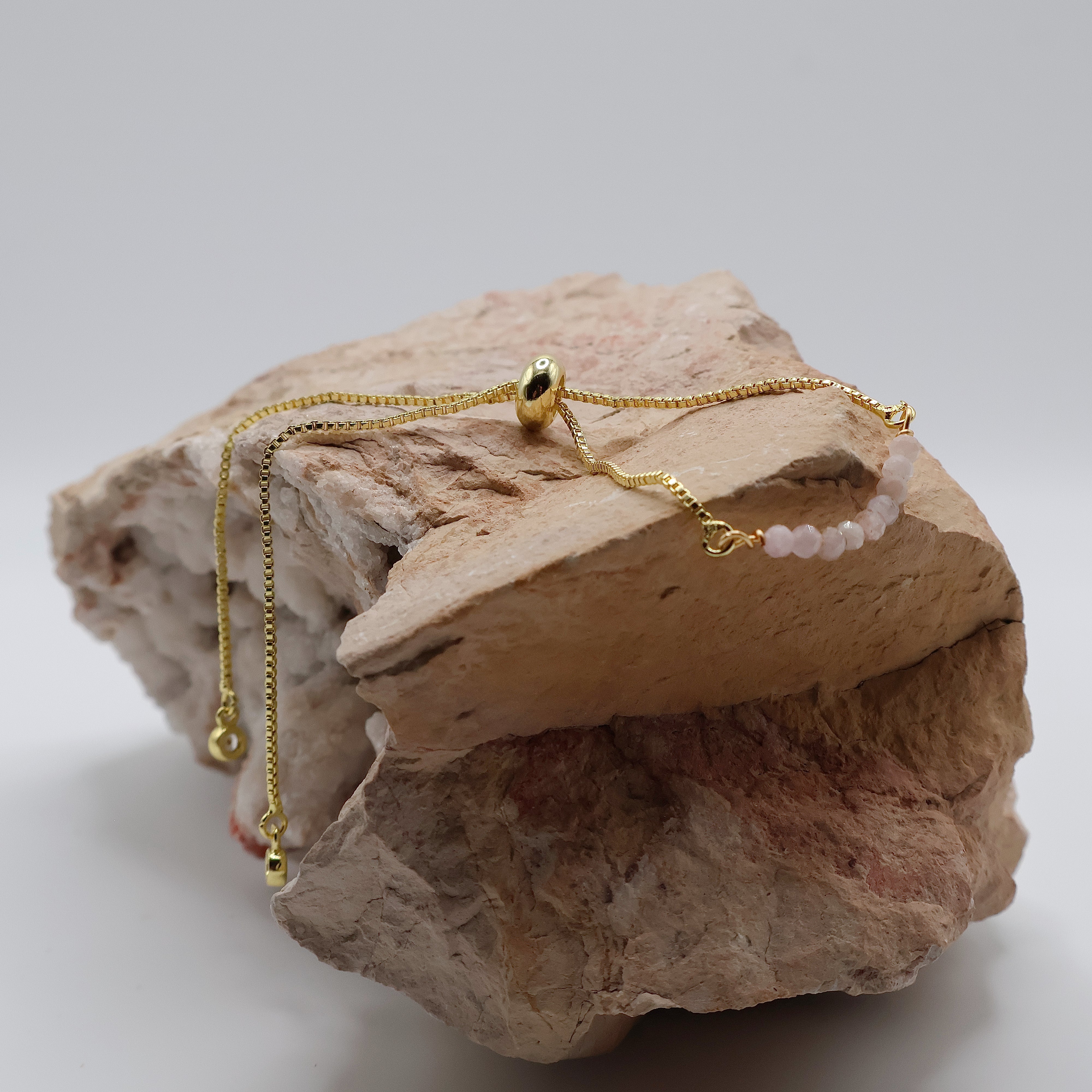 Thin Kunzite Bracelet (Gold)