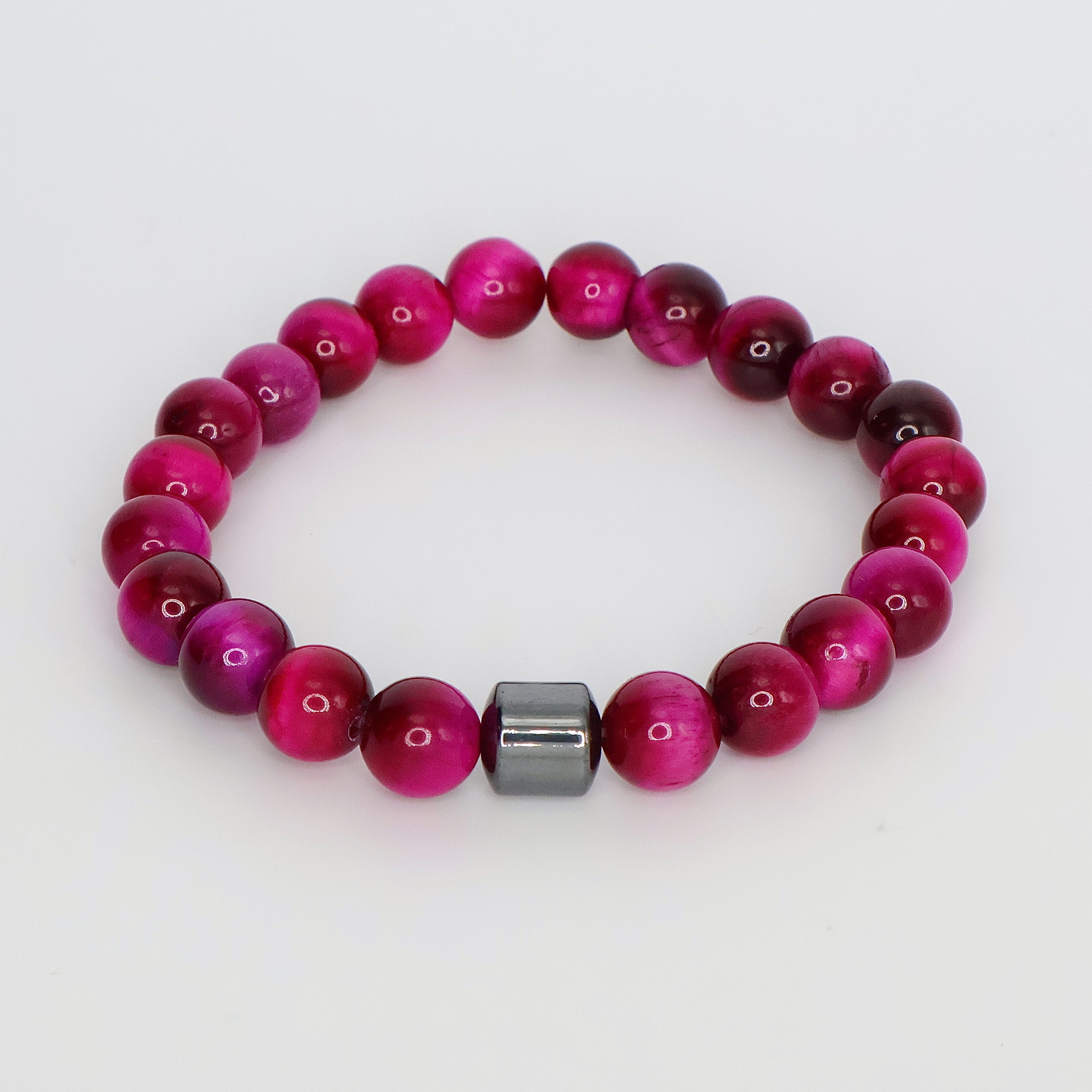 Pink Tiger’s Eye Bead Bracelet