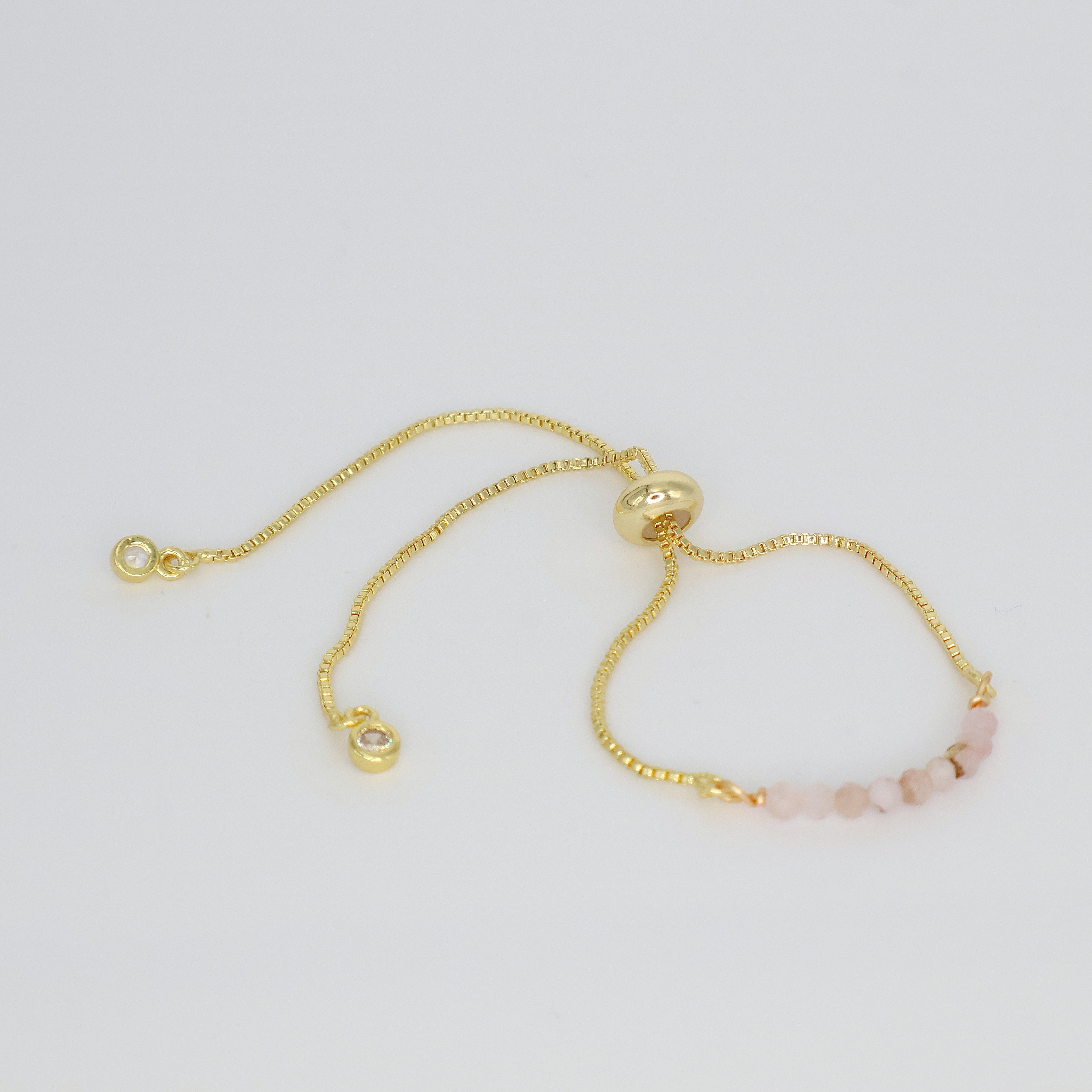 Thin Kunzite Bracelet (Gold)