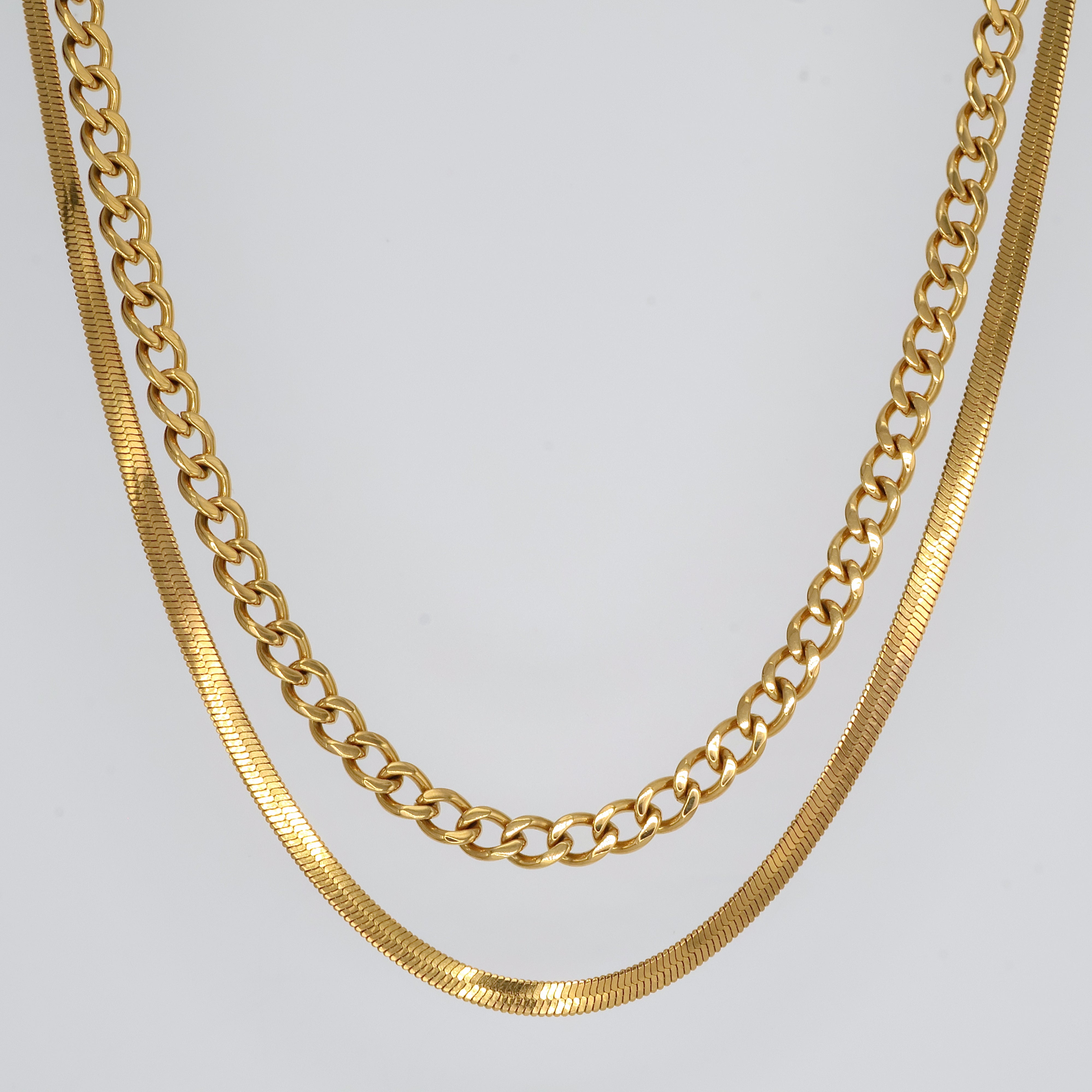 Double Layer Luxe Necklace (Gold)