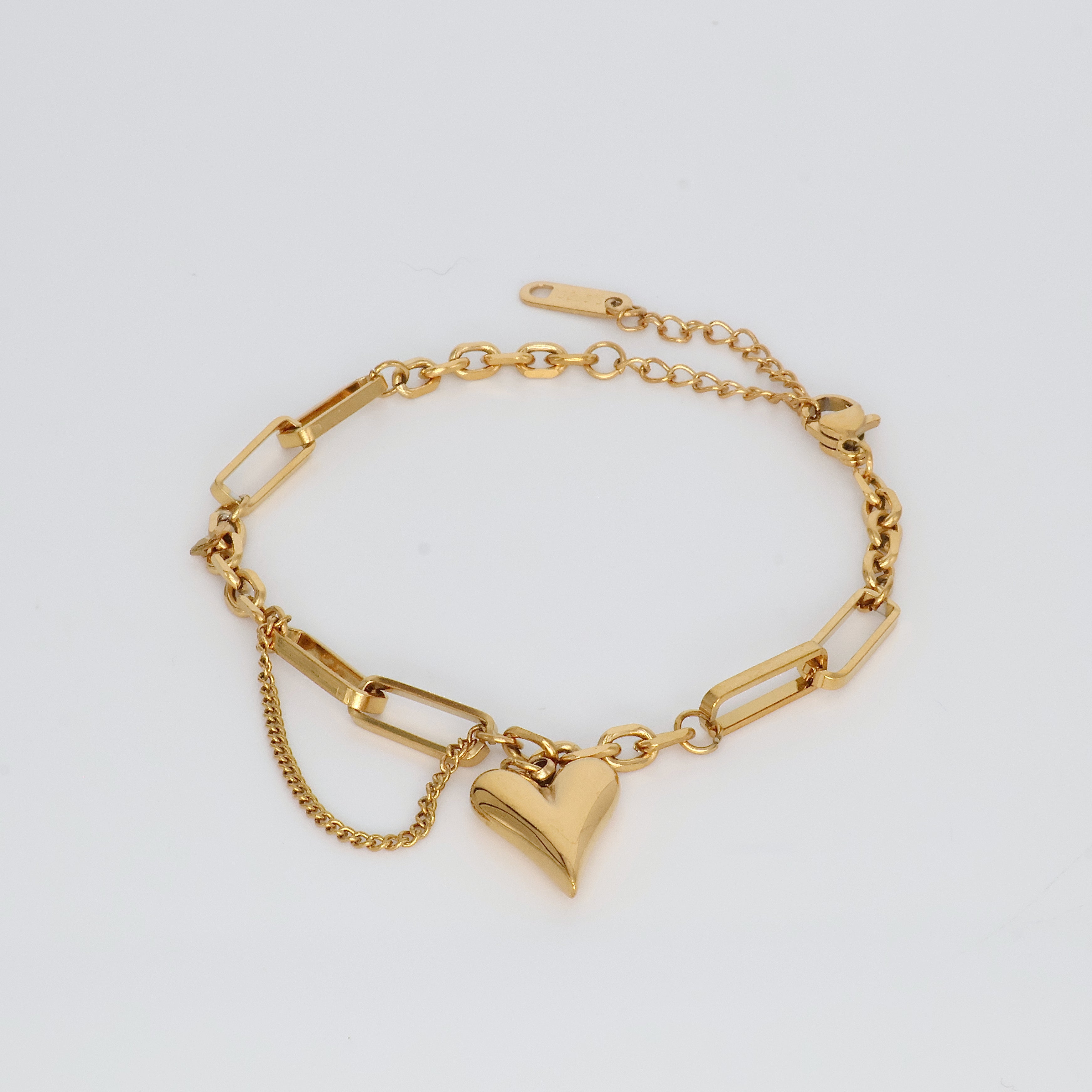 Solo Heart Charm Bracelet (Gold)