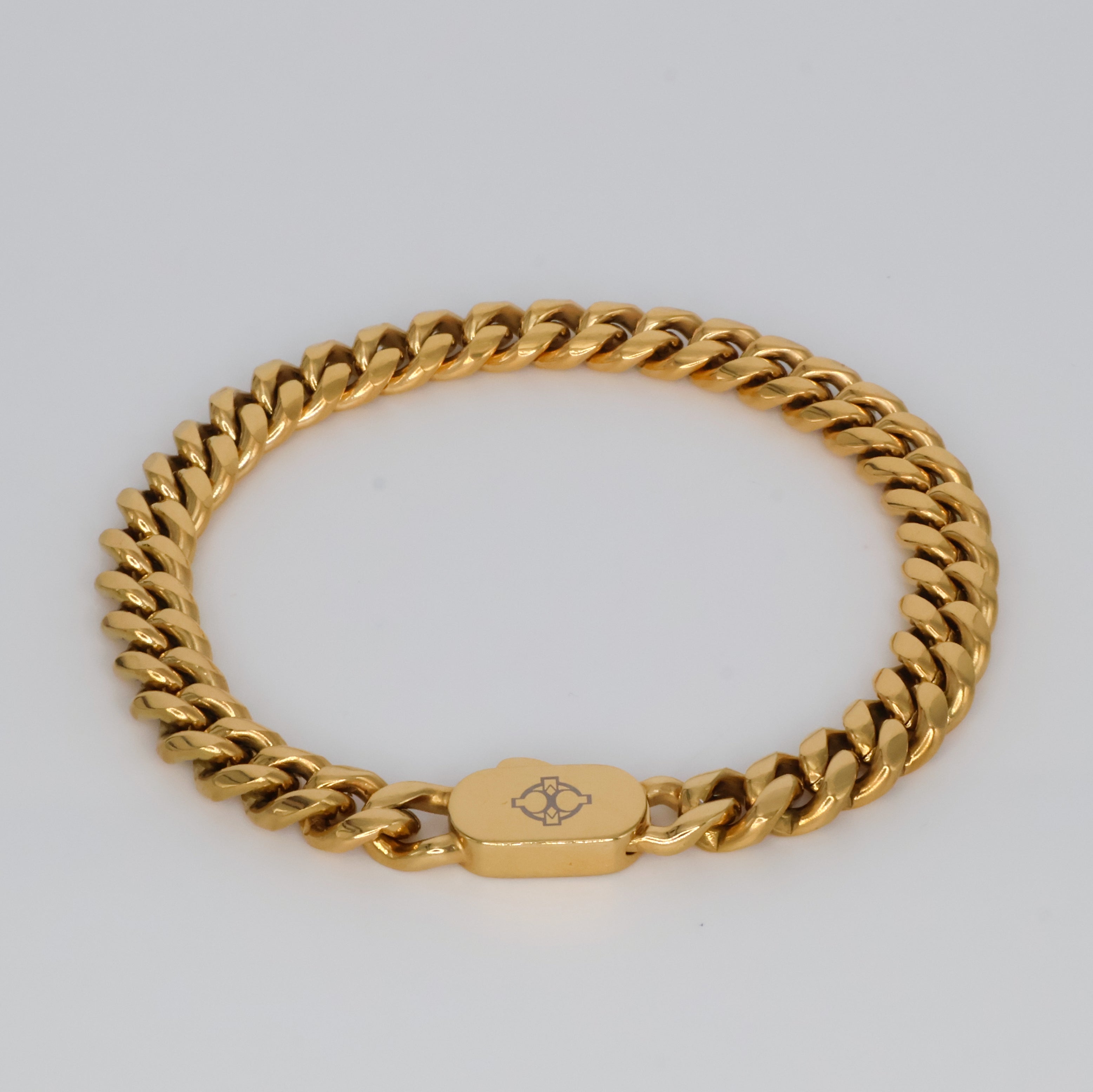 Cuban Link Bracelet (Gold) 8mm