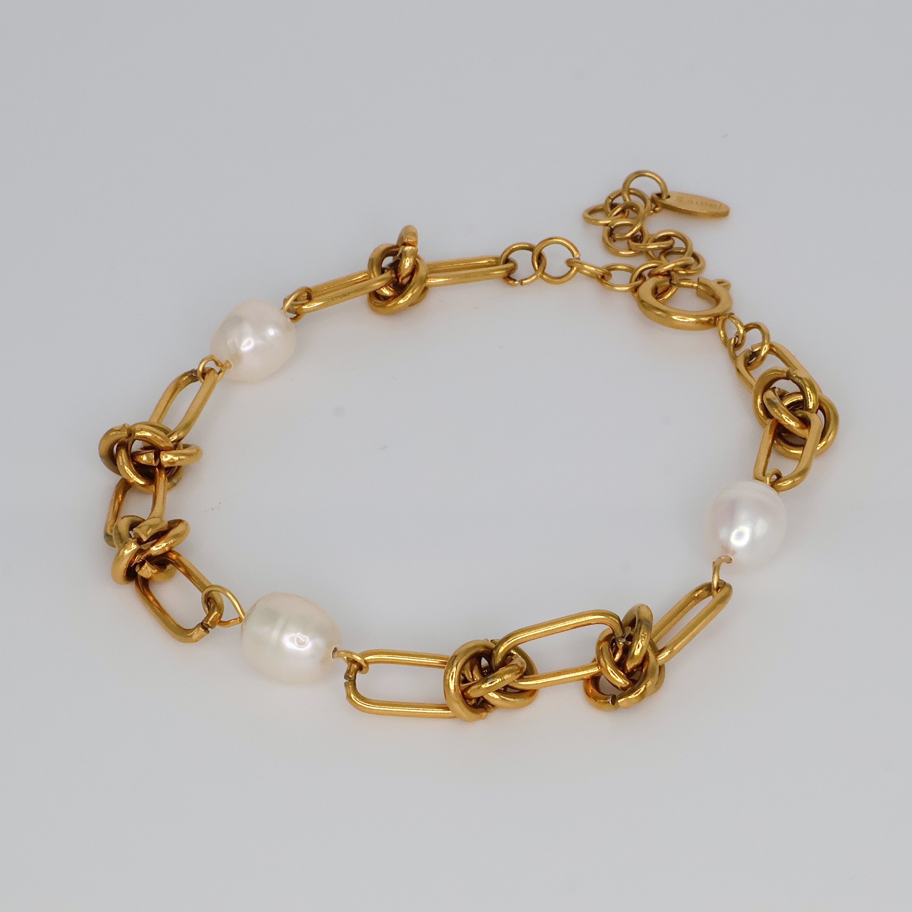 Pearl Weave Bracelet (Gold)