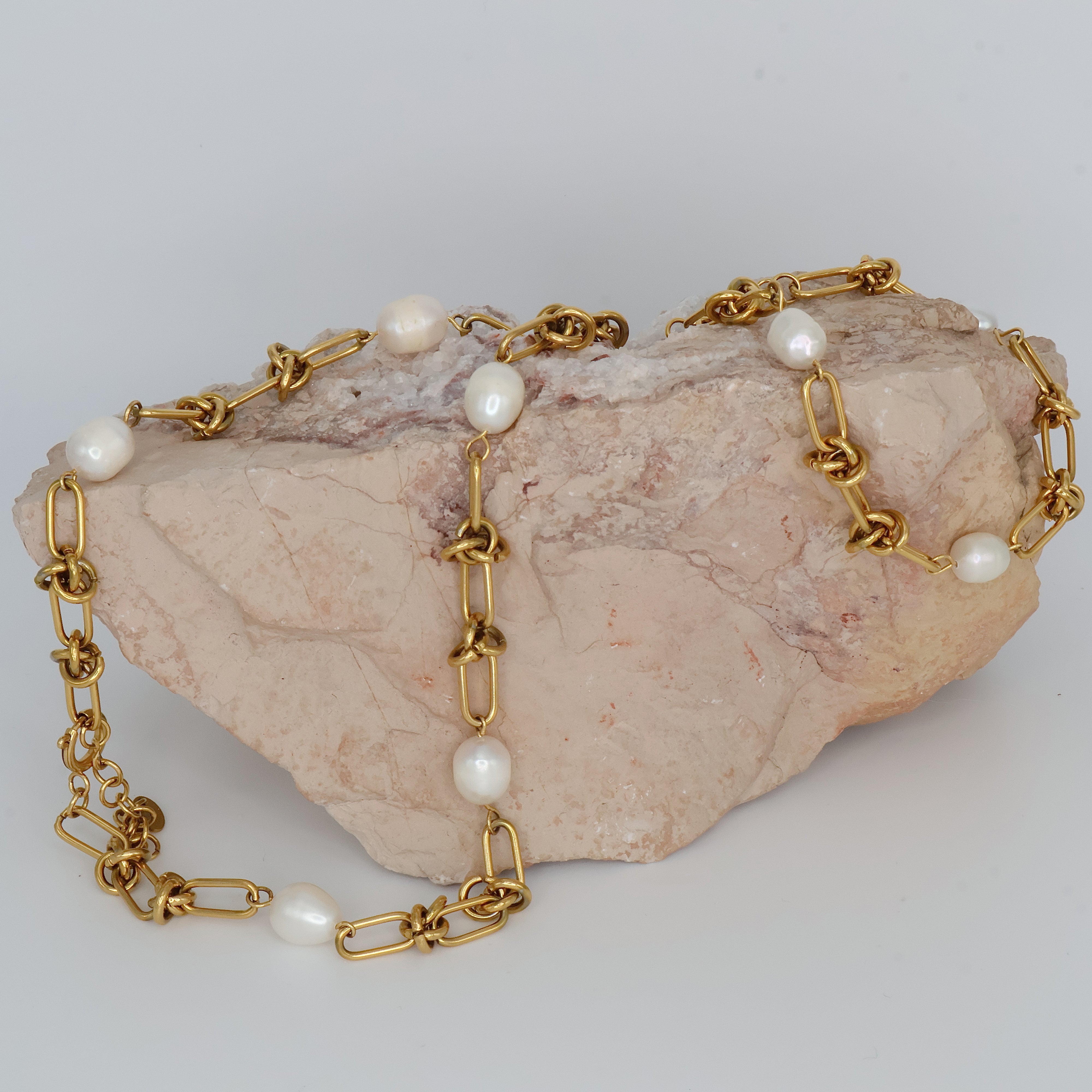 Pearl Weave Bracelet (Gold)