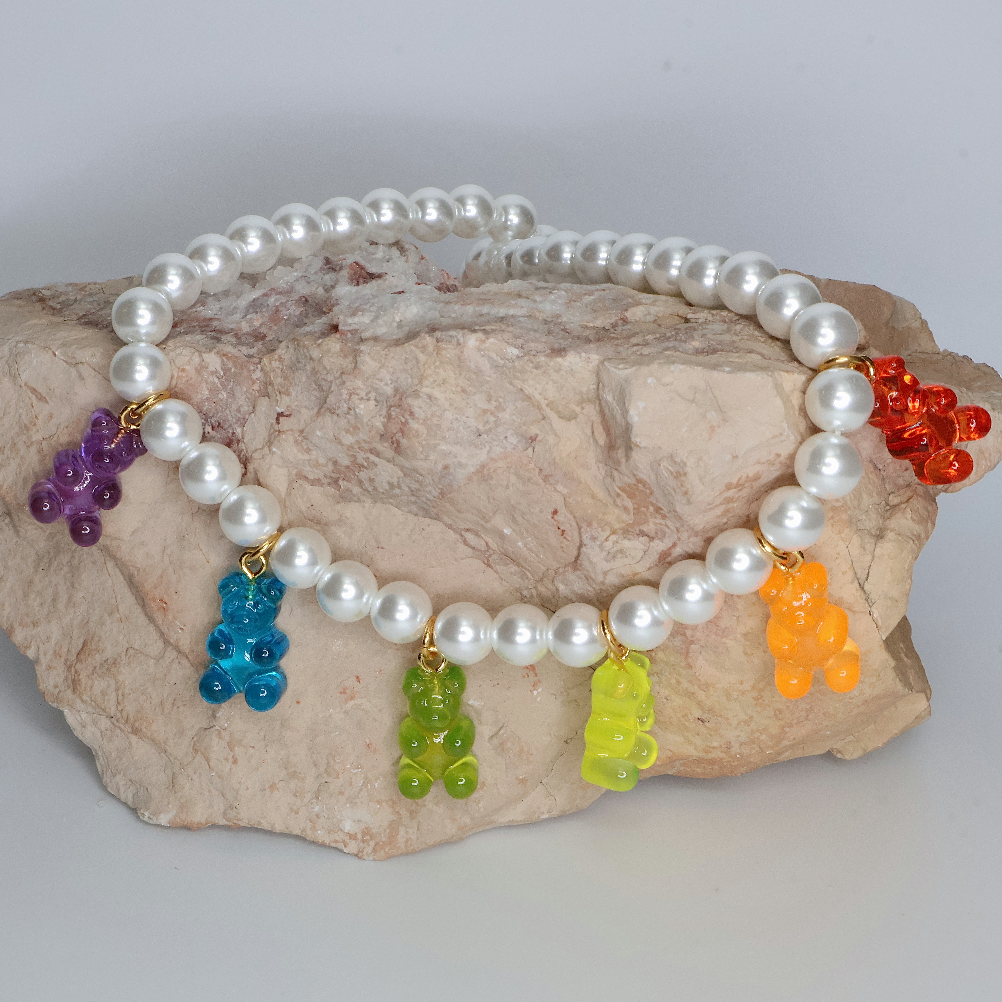 Gummy Bear Pearl Necklace