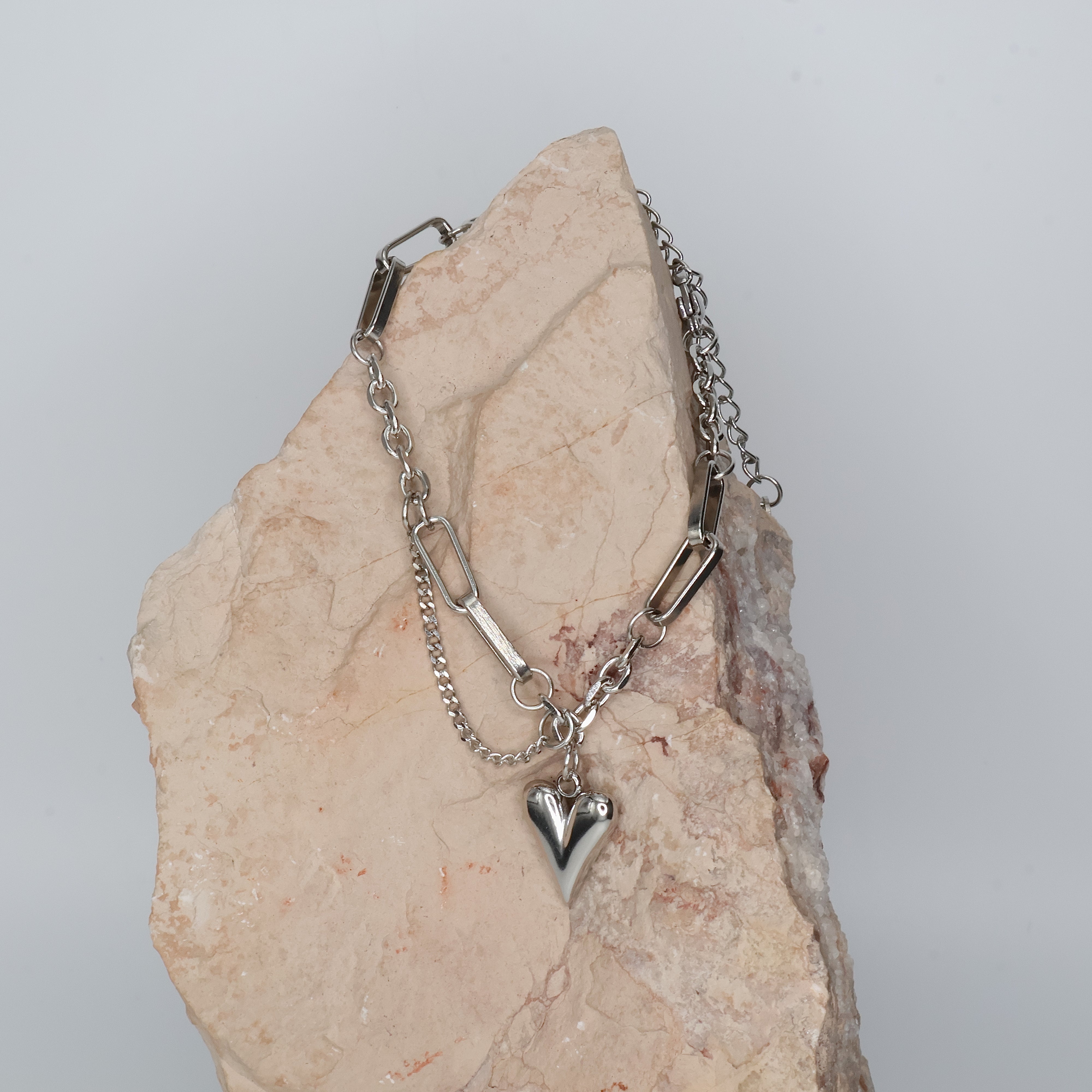 Solo Heart Charm Bracelet (Silver)