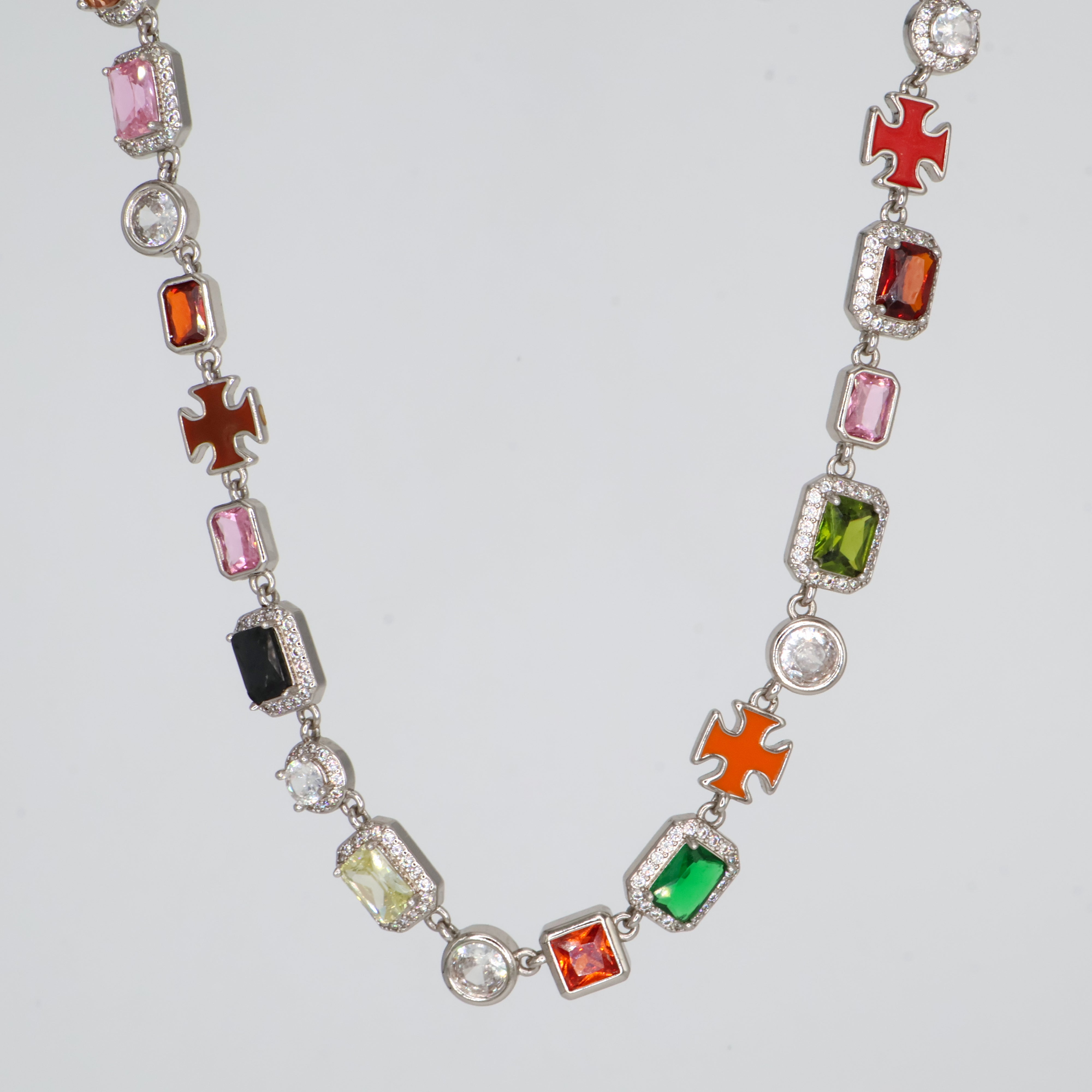 Vanguard Jewel Necklace (Silver)