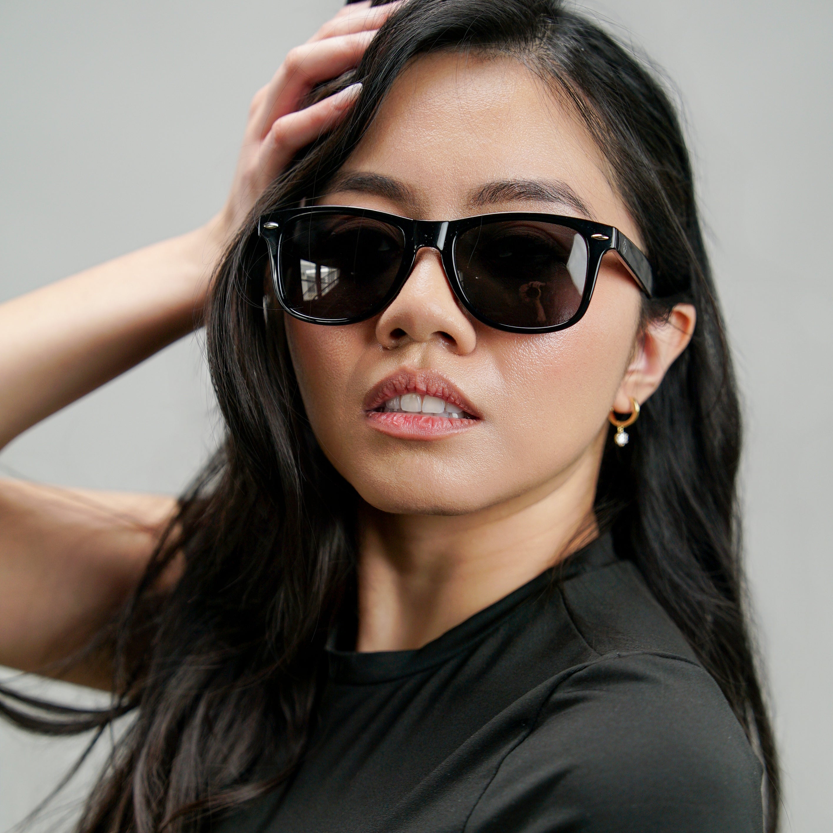 Black Wayfarer Sunglasses