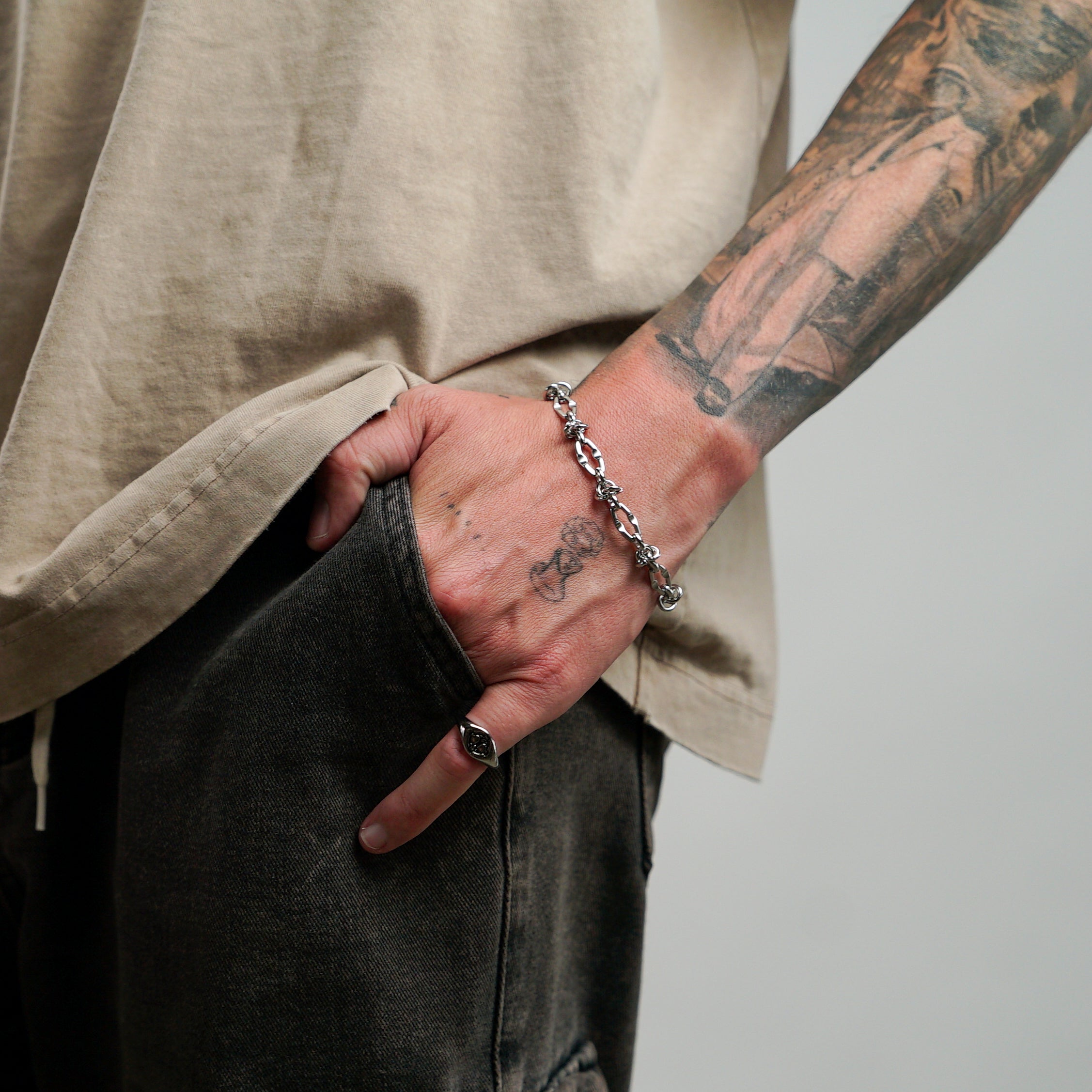Thorn Link Bracelet (Silver)