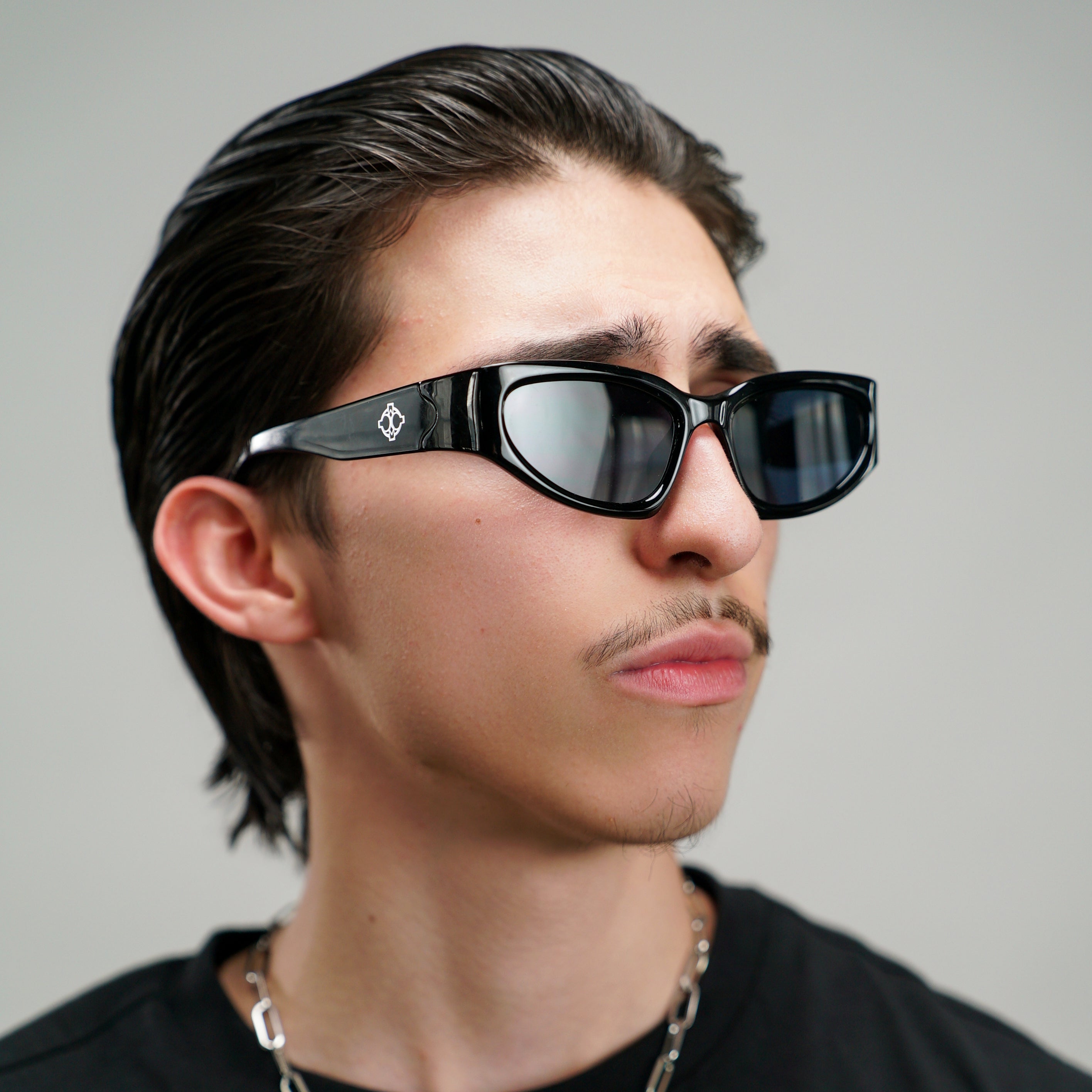 Black Oval Sunglasses