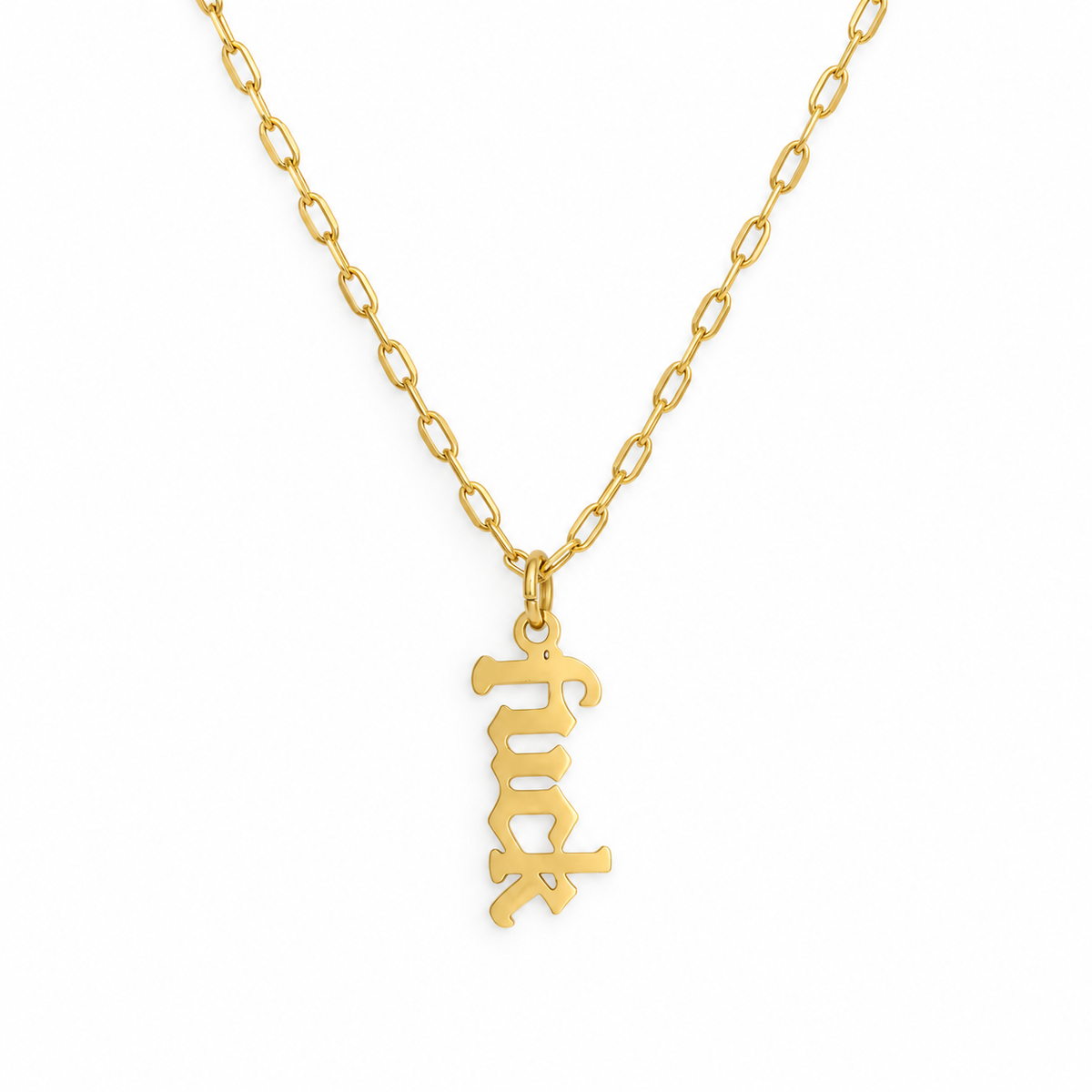 Fuck Necklace (Gold)