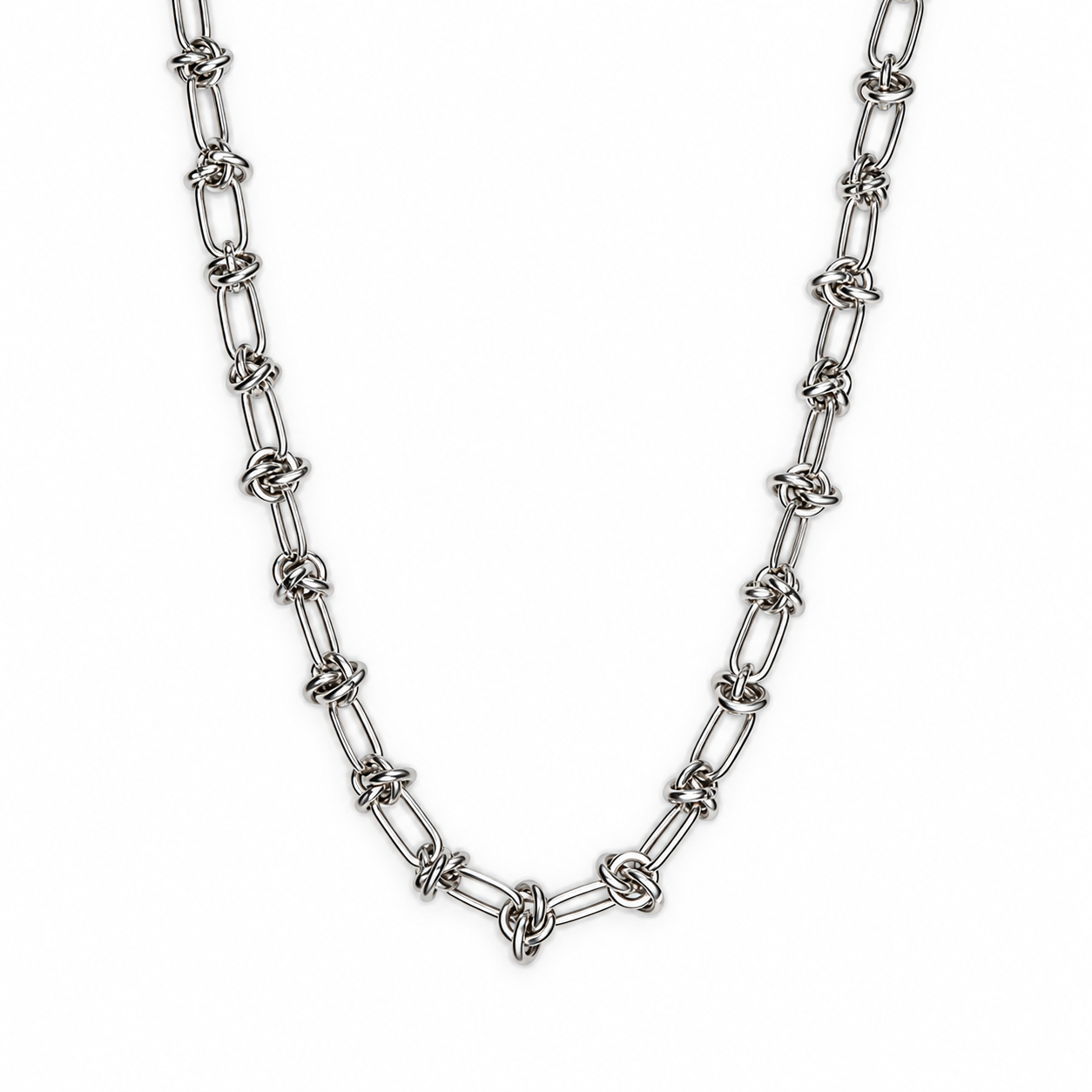 Twisted Steel Chain (Silver)