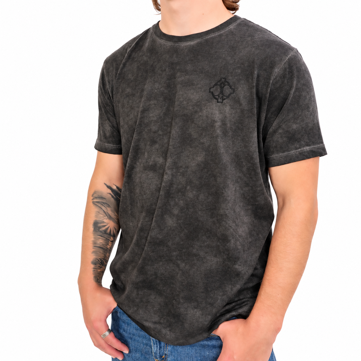Black Acid Wash T-Shirt