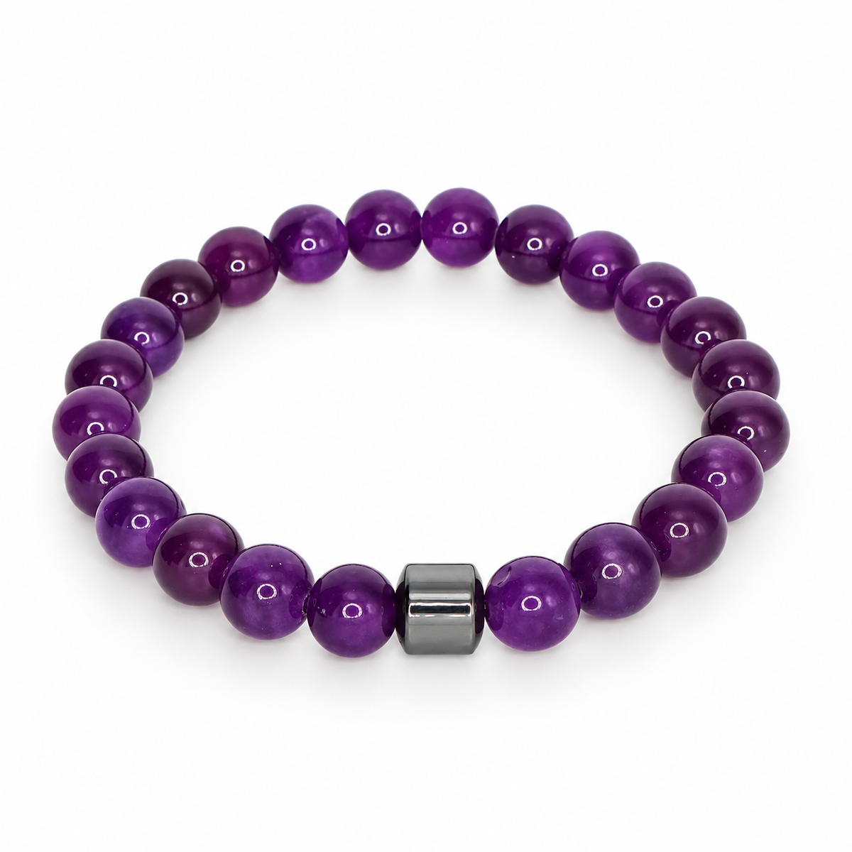 Amethyst Bead Bracelet